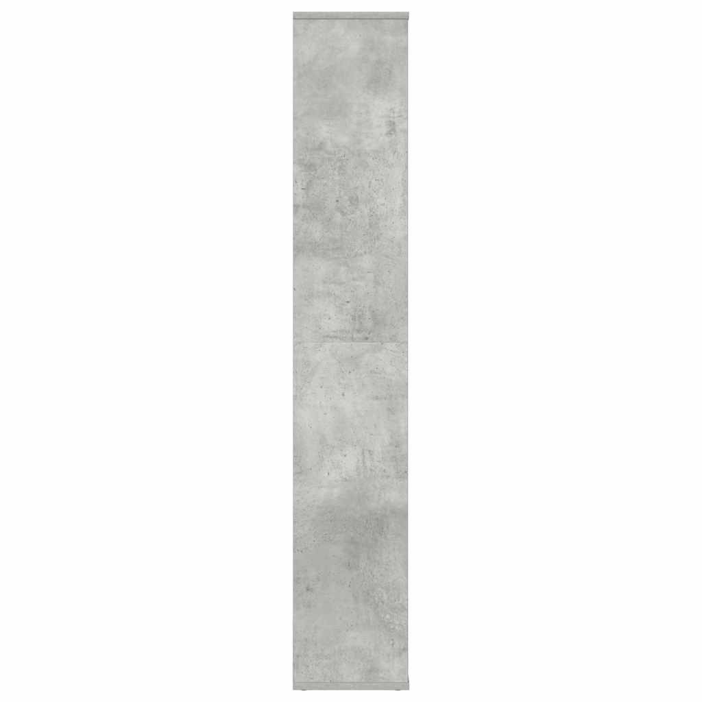 furnicato Raumteiler mit 13 Fächern 100 x 24 x 140 cm Betongrau, 1-tlg., Stabiles Bücherregal mit viel Stauraum für DVDs und Dekorationen – Bild 5 von 5