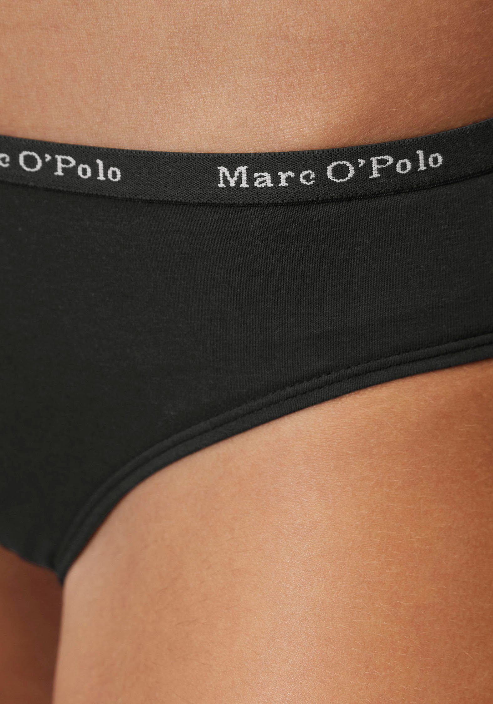 Marc O'Polo Bikinislip Elements (Packung, und kühlend 3-St) schwarz atmungsaktiv