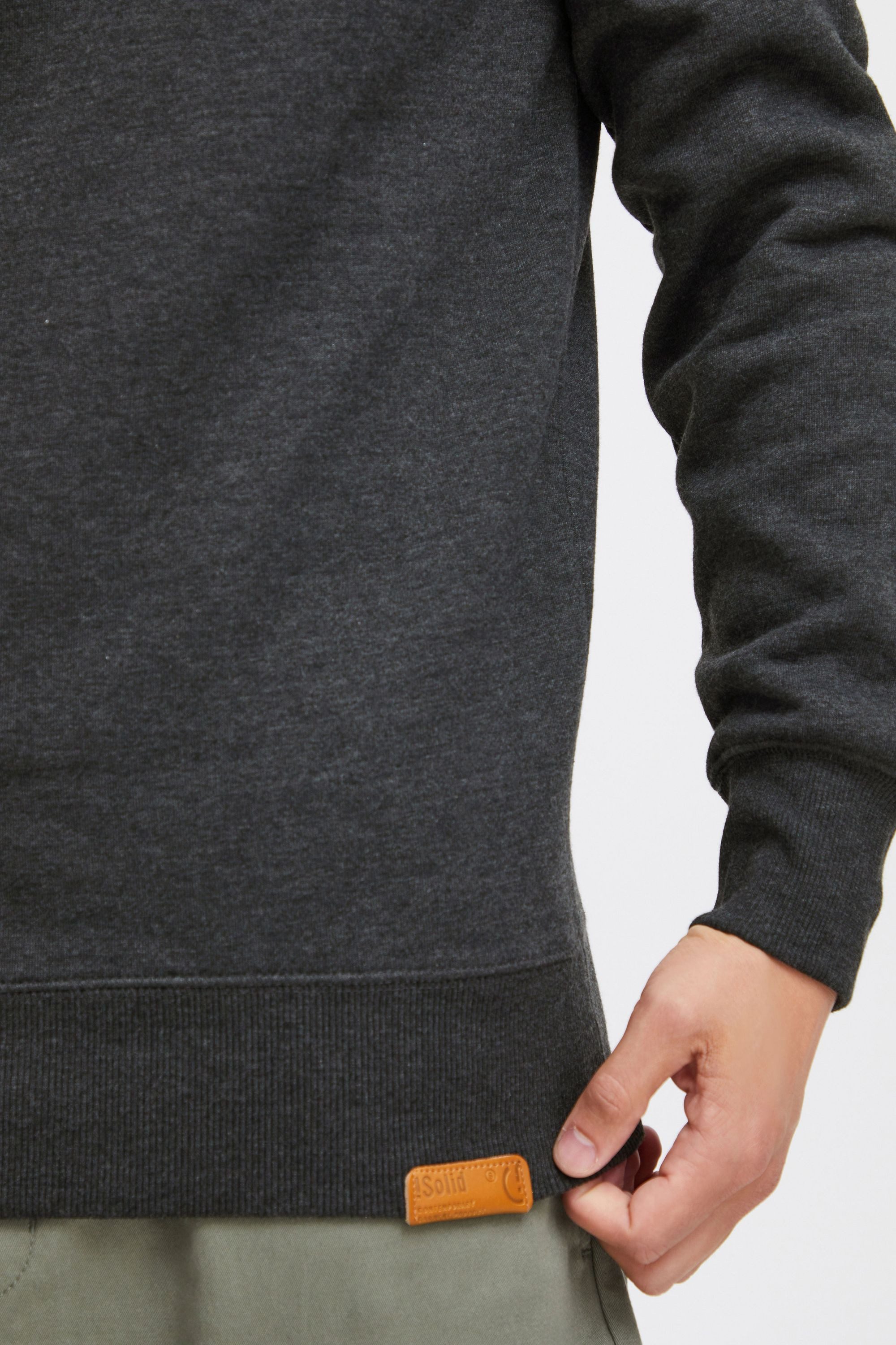 !Solid Hoodie SDTripStrip Kapuzensweatshirt mit Knopfleiste