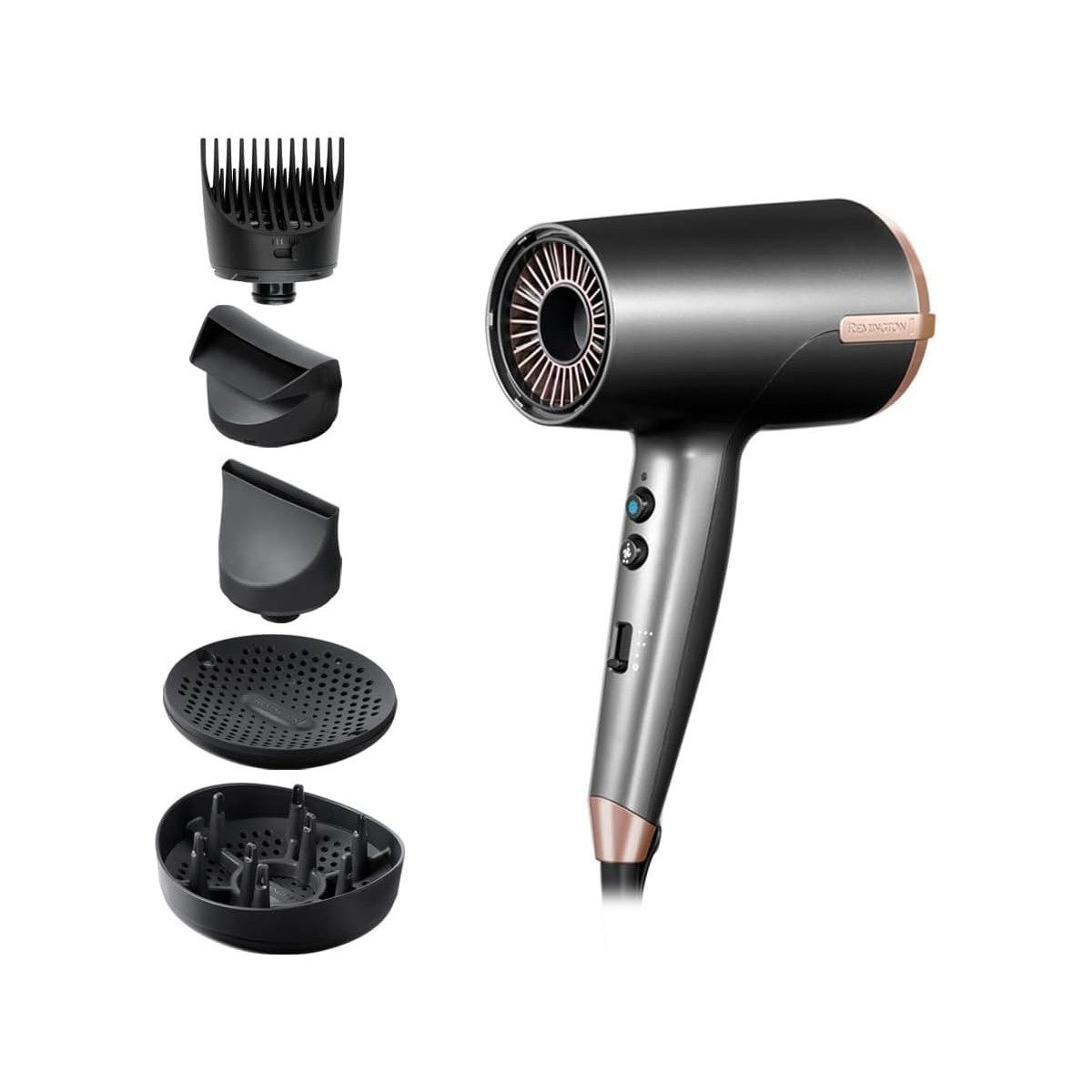 Remington Ionic-Haartrockner REMINGTON Haartrockner D6078 ONE Dry&Style, 2000 W, mit zweifachem Ionengenerator