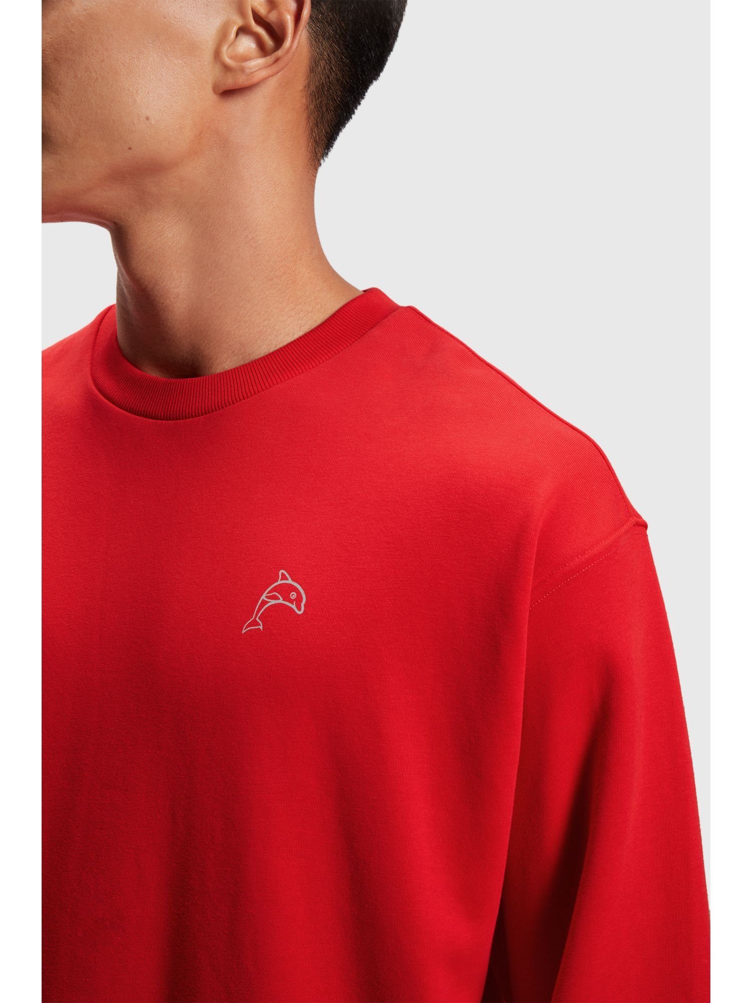 RED Dolphin Sweatshirt (1-tlg) Color Sweatshirt ORANGE Esprit