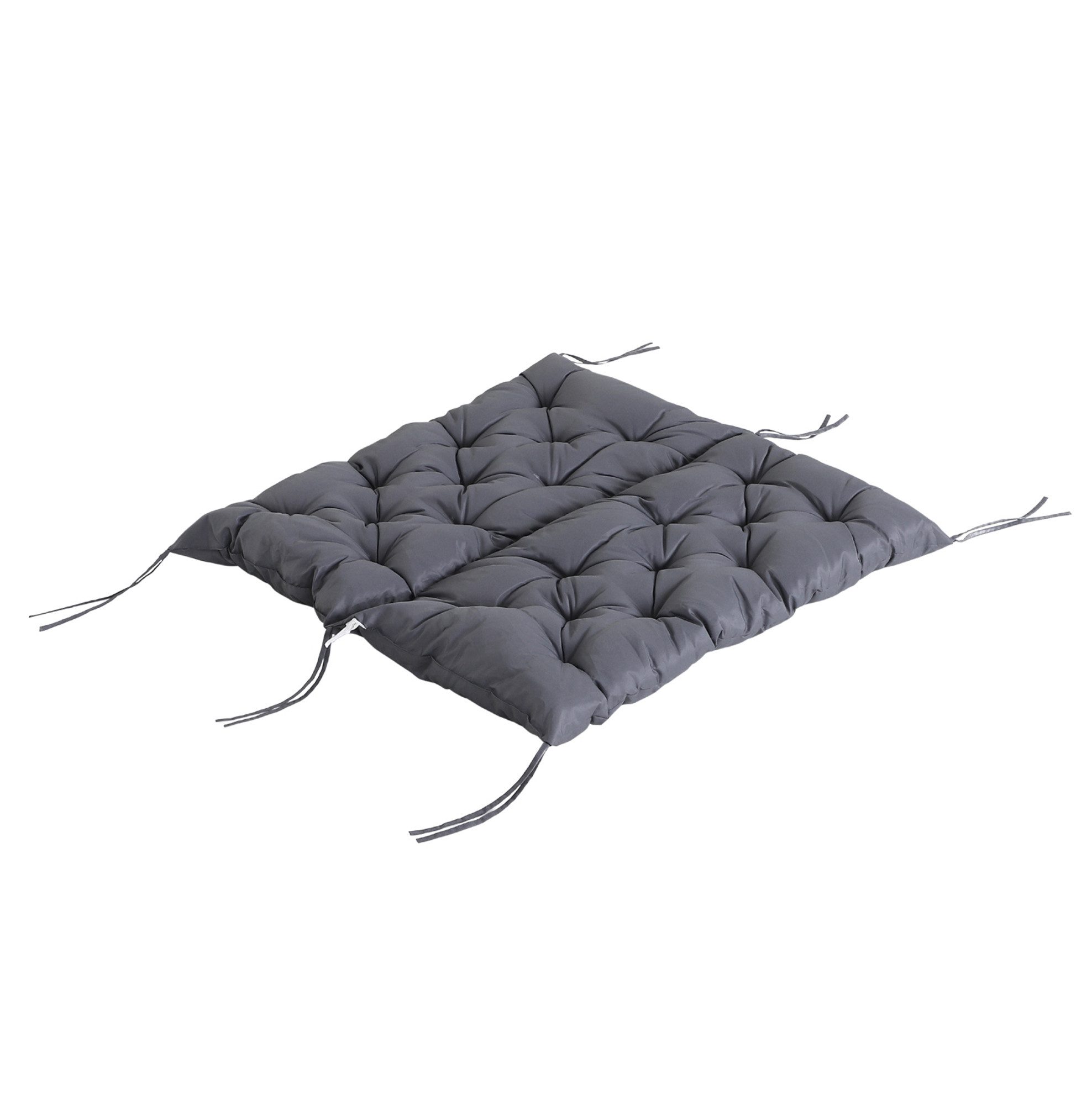 OKWISH Bankauflage Sitzkissen Gartenbank Auflage 100 x 98 x 8 cm Dunkelgrau Baumwolle, (1 St), Gartenbank Polster Outdoor Bankauflage Auflage gepolstert stabil