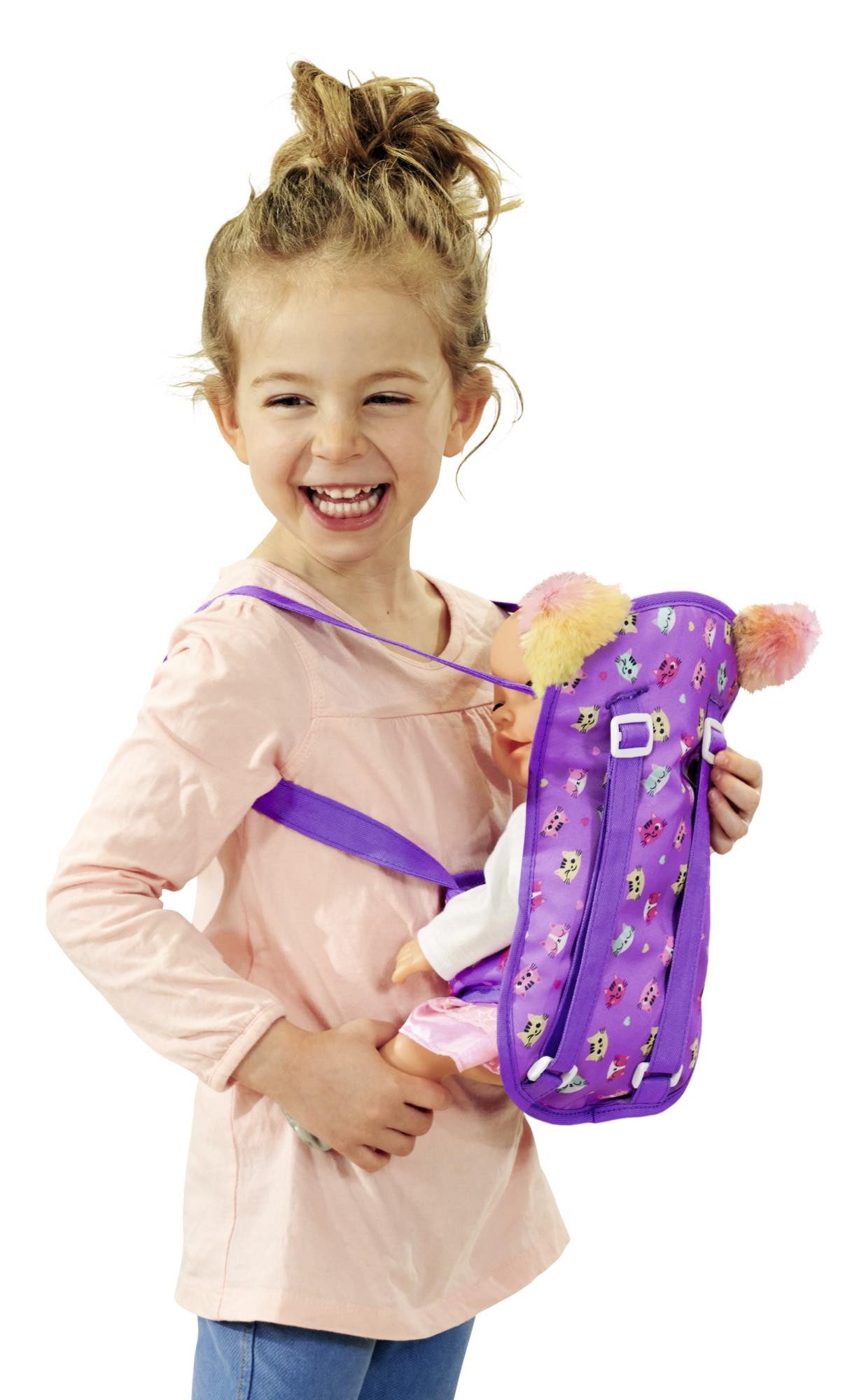 Simba Dickie Puppen Trage Puppen Tragesitz New Born Baby lila günstig online kaufen