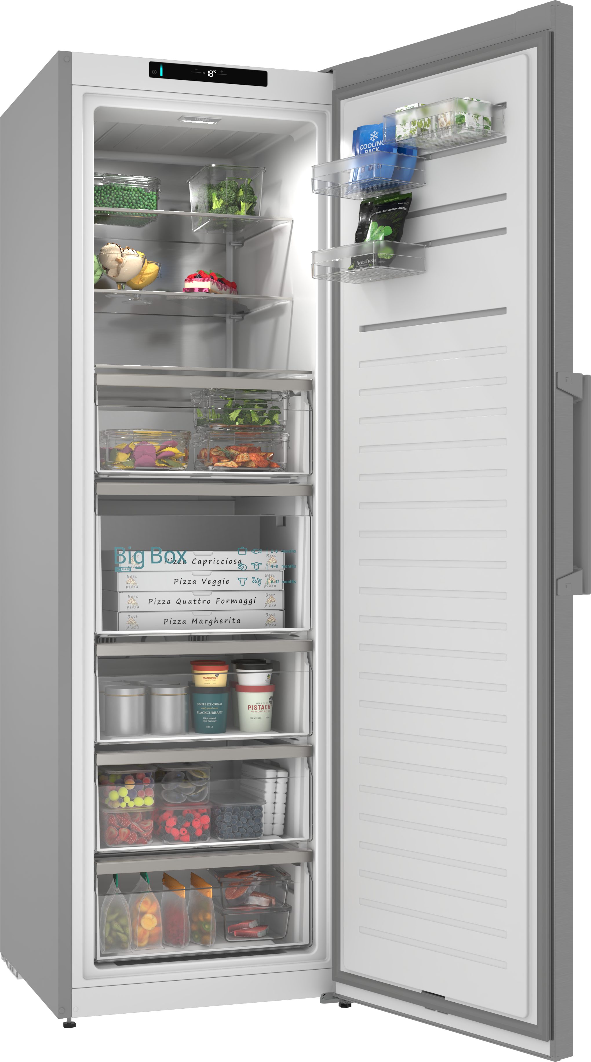 SIEMENS Gefrierschrank iQ300 GS36NVICG, 186,2 cm hoch, 59,5 cm breit