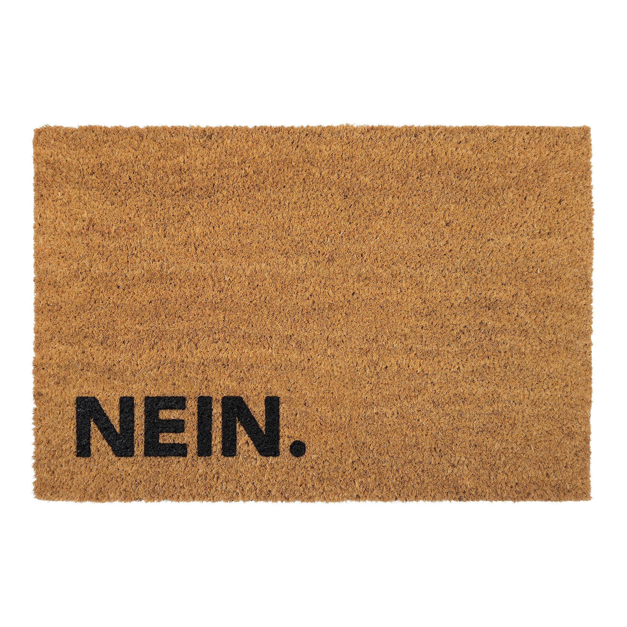 Fußmatte MÜNSTER, GMD Living, rechteckig, Höhe: 15 mm, Fußmatte für den Innen- Eingangsbereich, "NEIN.", 40 x 60 cm