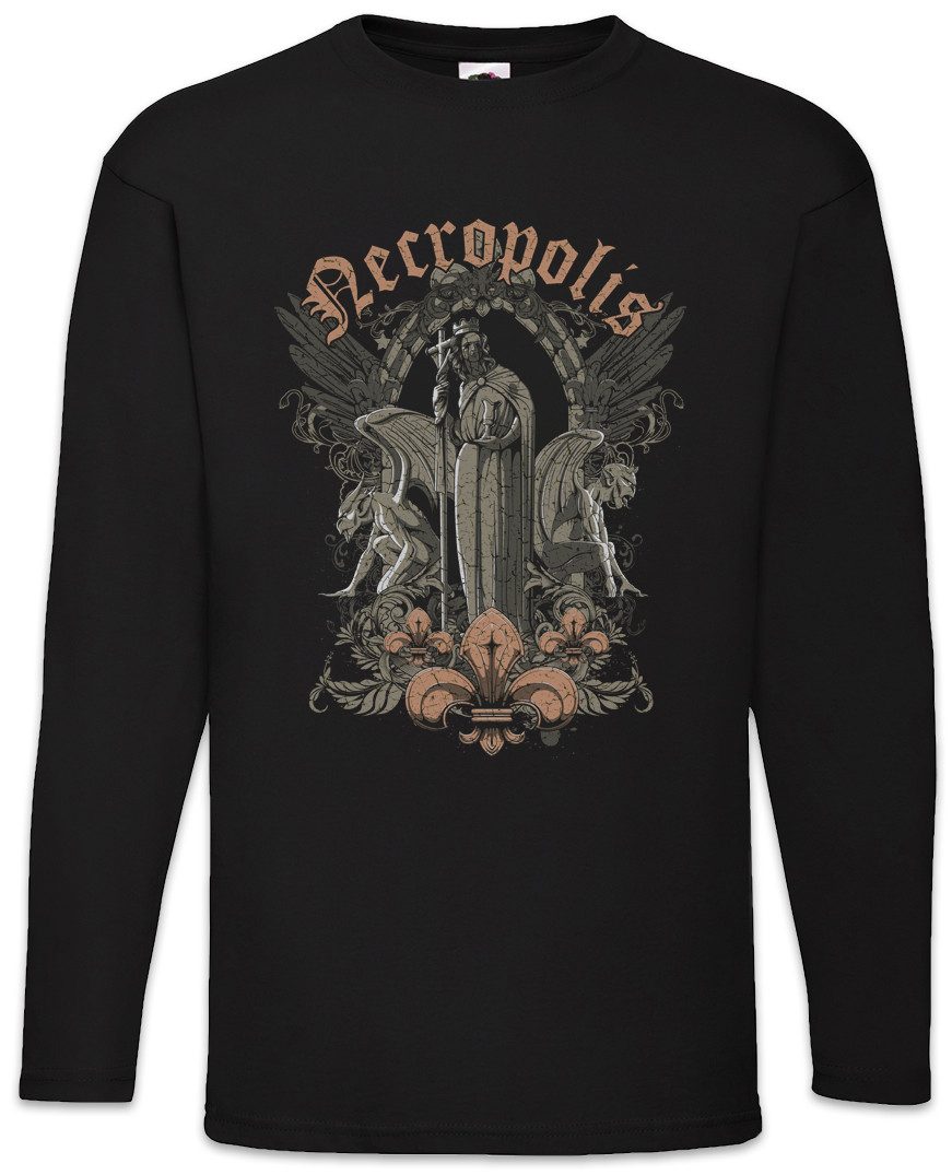 Langarmshirt Necropolis Langarm T-Shirt Nekropole Zombie Zombies The Dead Cemetery