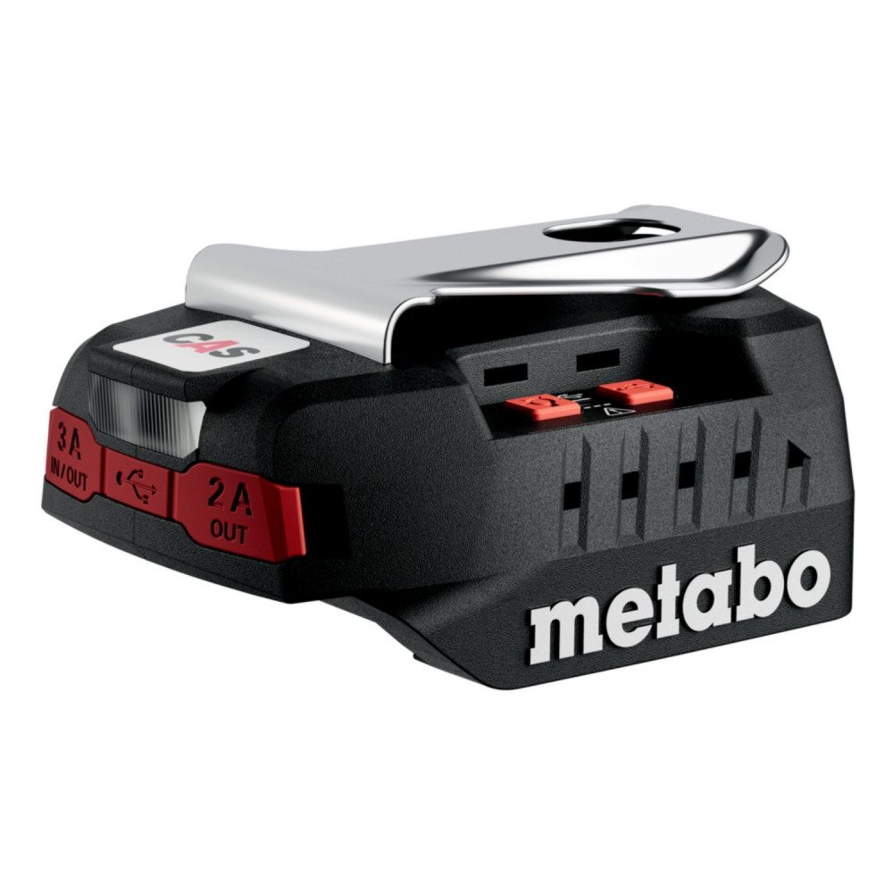 metabo 600409000 pc 18-65 Ladegerät für 18V Akkus, Powerbank-Funktion. Werkzeug-Akku-Ladetechnik (Ladegerät, Kompaktes Taschenformat, Powerbank-Funktion, Integrierte Powerbank-Funktion, kompaktes Taschenformat)