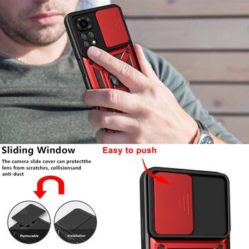FITSU Handyhülle Handyhülle für Xiaomi Redmi Note 11 Pro Hülle Outdoor Case 6,67 Zoll, Robuste Handyhülle stabile Schutzhülle Cover Case mit Kamera Slider
