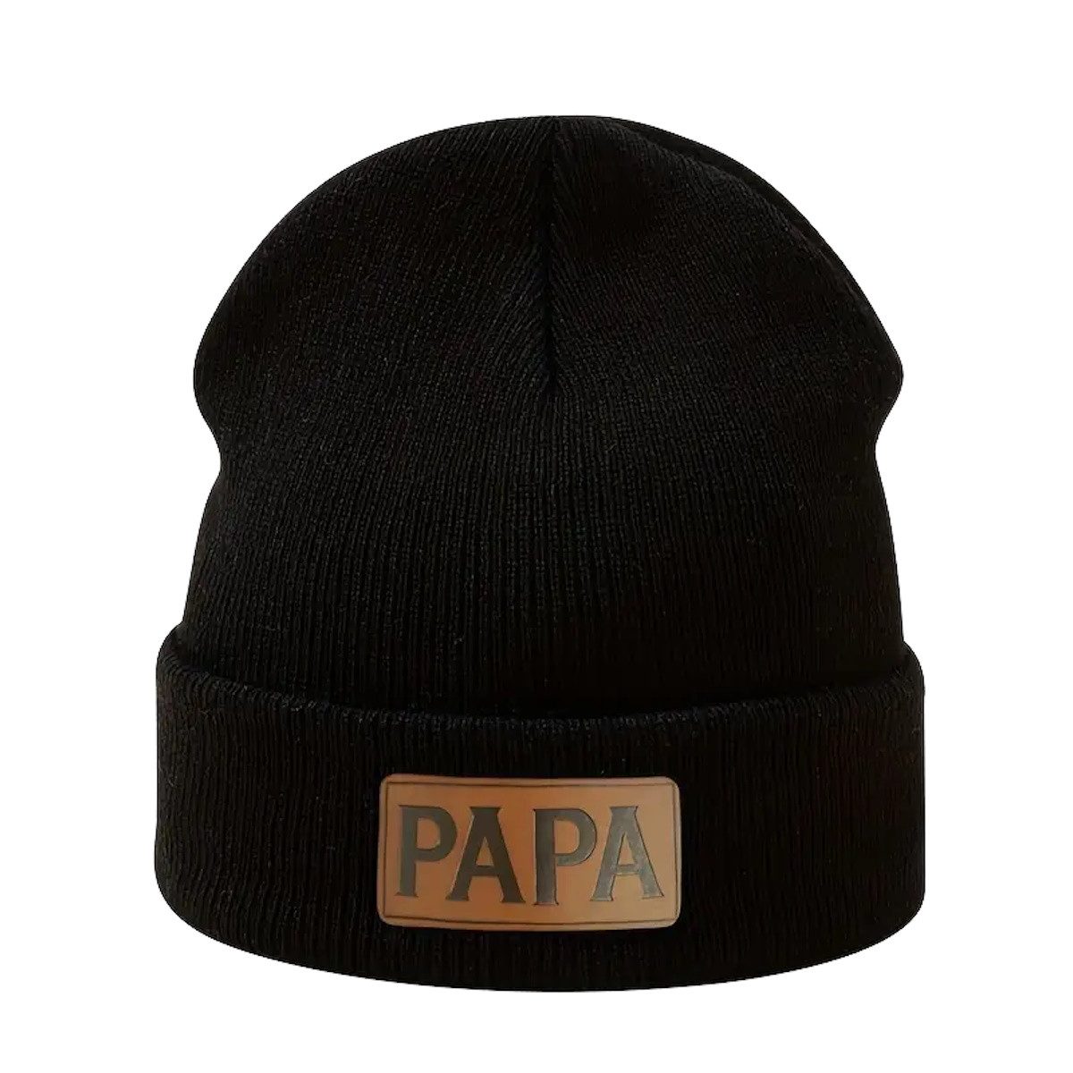 Sporty Beanie Beanie Papa Herren Strickmütze (Beanie Männer)