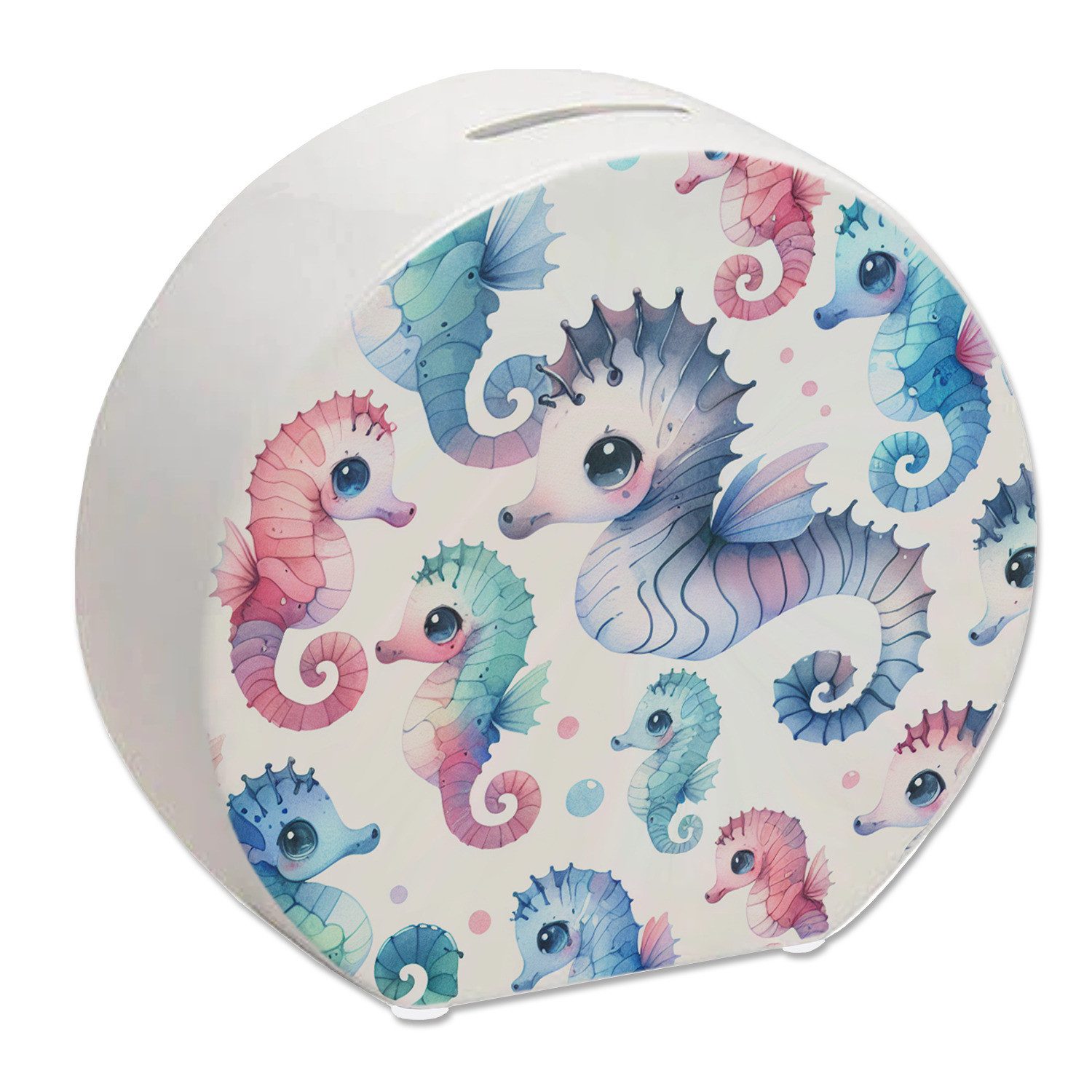 Spardose Seepferdchen Aquarell Spardose