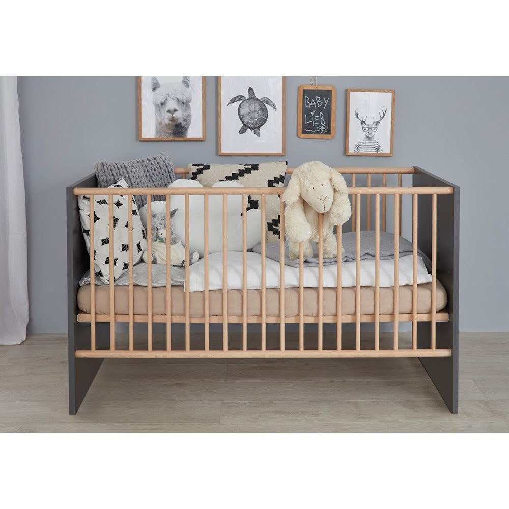 trendteam Babymöbel-Set, Babyzimmer-Set Babybett und Wickelkommode mit Wick günstig online kaufen