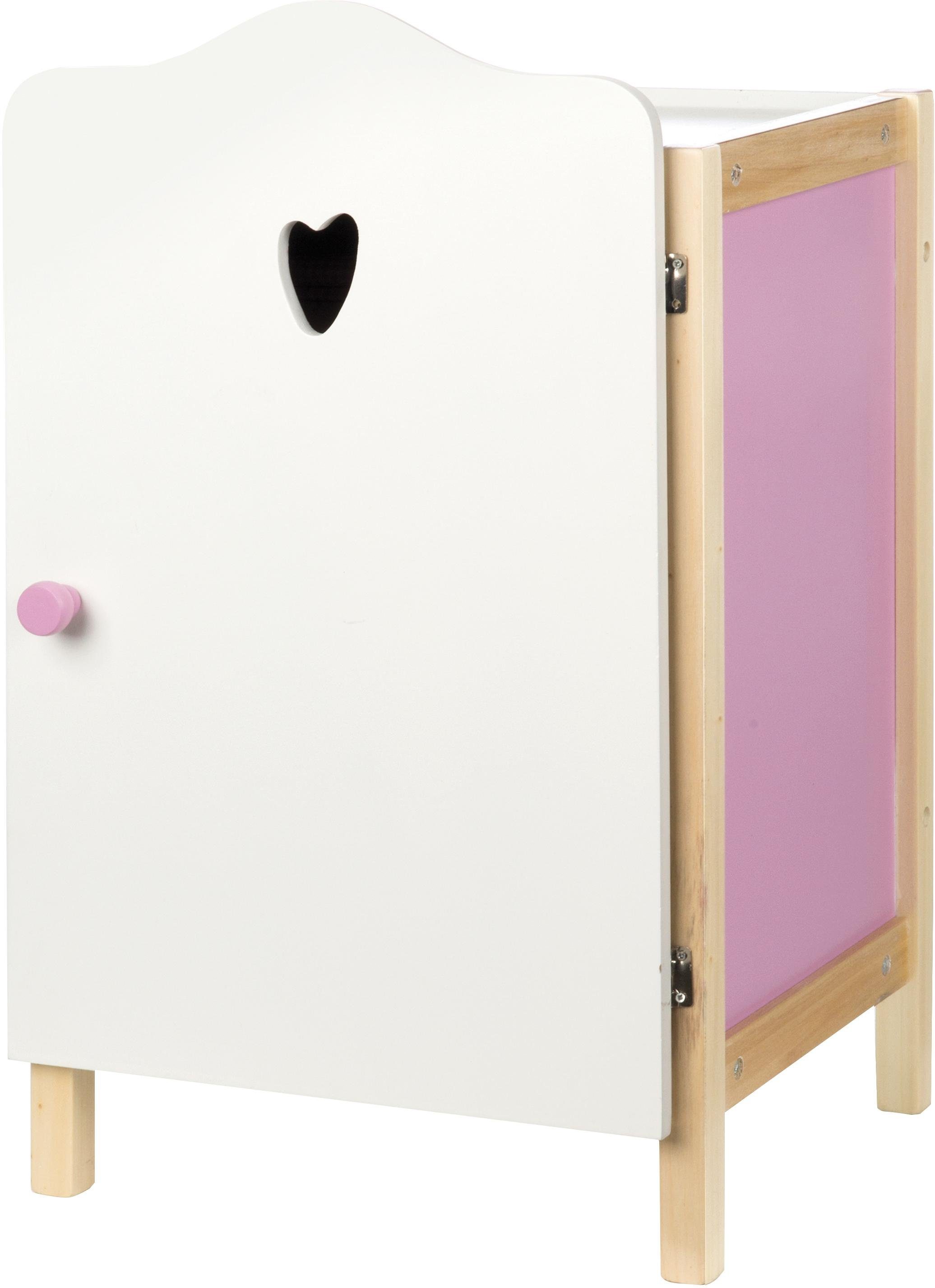 roba® Puppenkleiderschrank Holzspielzeug, Schrank Verstaumöglichkeit Scarlett, Praktische für Puppenkleider