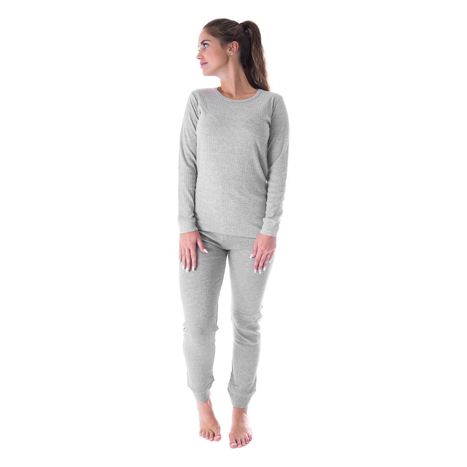 + Thermounterhemd Grau Thermounterwäsche (Set, cozy Unterhemd 1-St) Snake Set Black Unterhose