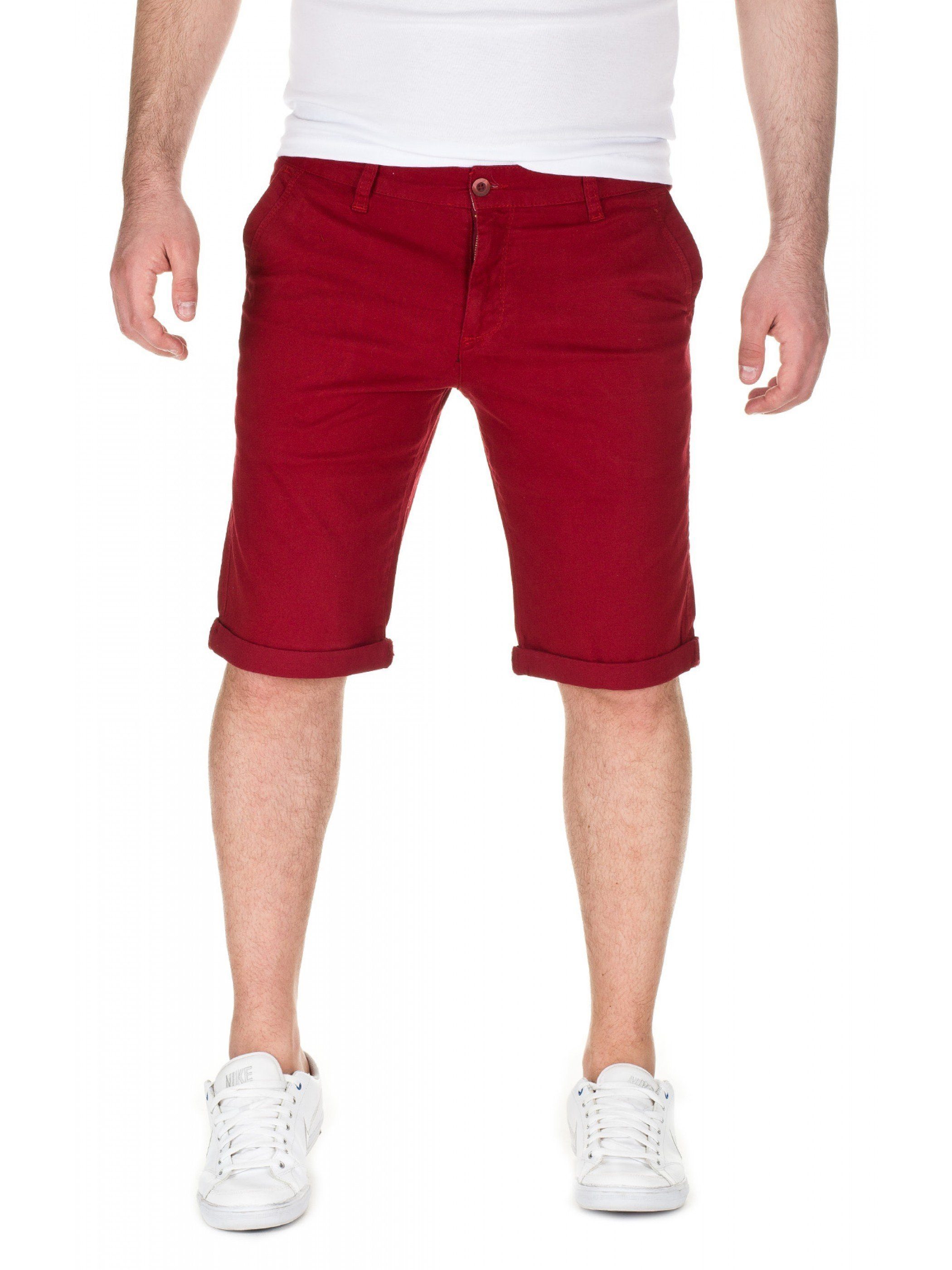 WOTEGA Shorts WOTEGA Rot (port shorts 86448) - Chino Unifarbe in Alex