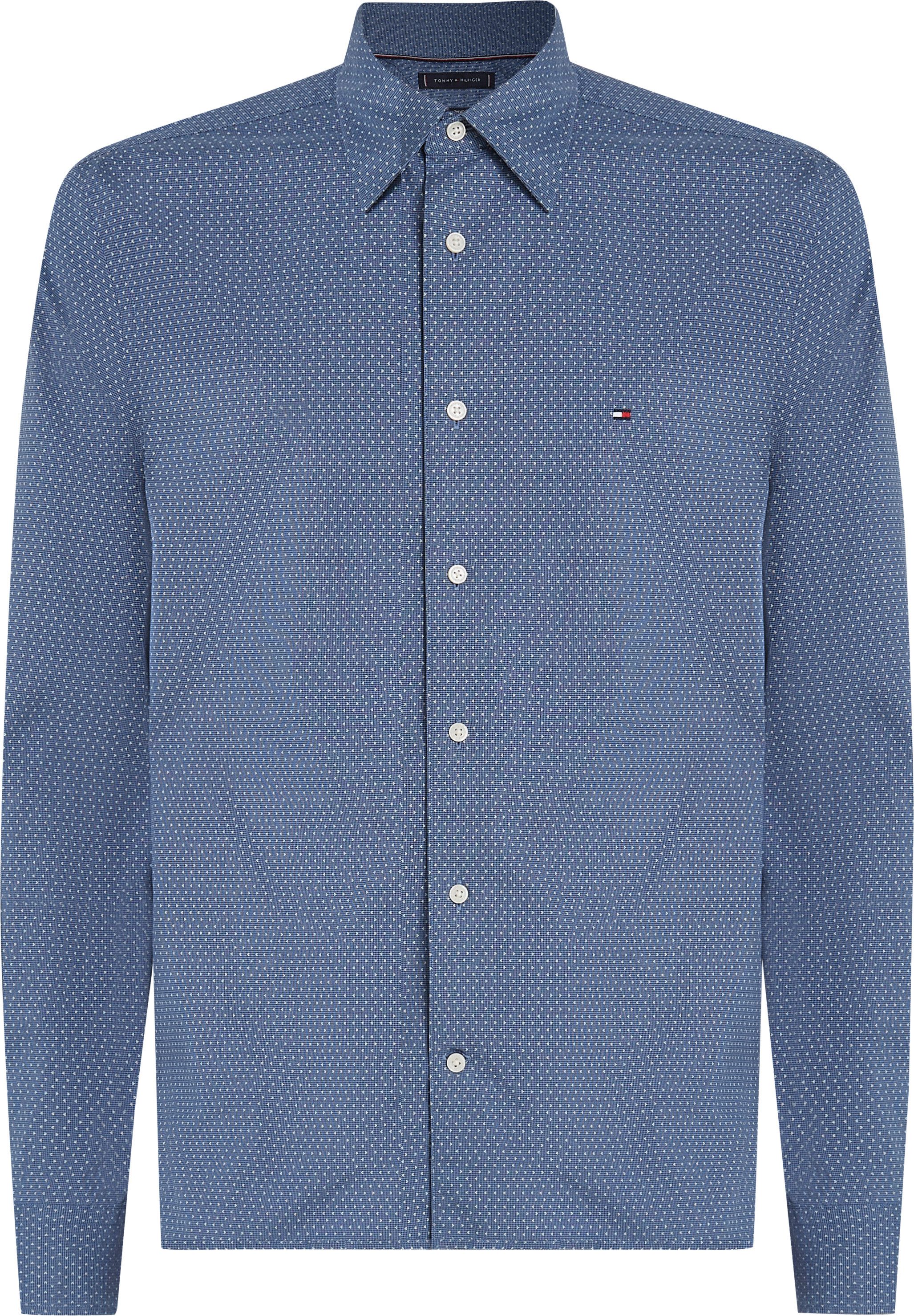 Tommy Hilfiger Big & Tall Langarmhemd BT-FLEX POPLIN MINI PNT RF SRT-B Große Größen