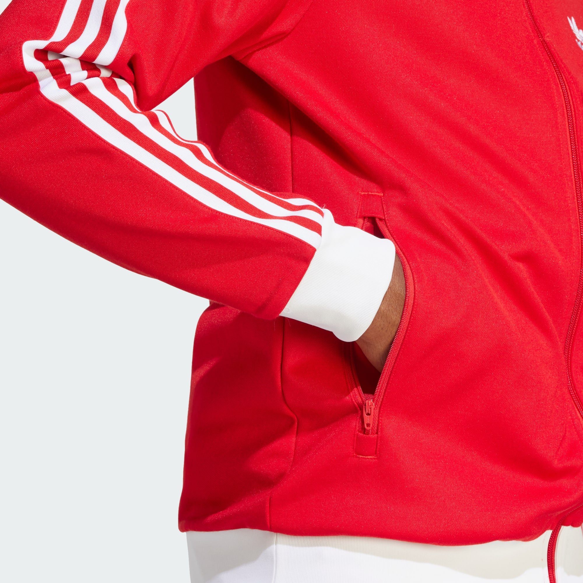 BECKENBAUER / Originals CLASSICS ORIGINALS Scarlet JACKE White Better Trainingsjacke ADICOLOR adidas