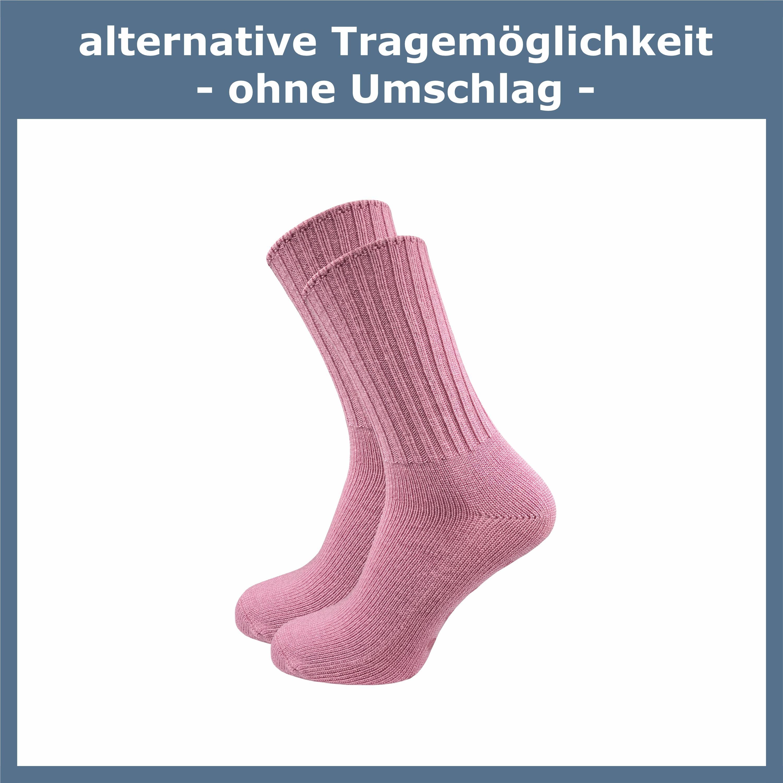 Wolle Socken (2 Weiche Hausschuhsocken, aus ABS-Socken & warme Paar) Damen Rutschfeste hellgrau Stoppersocken GAWILO extra für rosa mit kuschlige Noppen Füße, für &