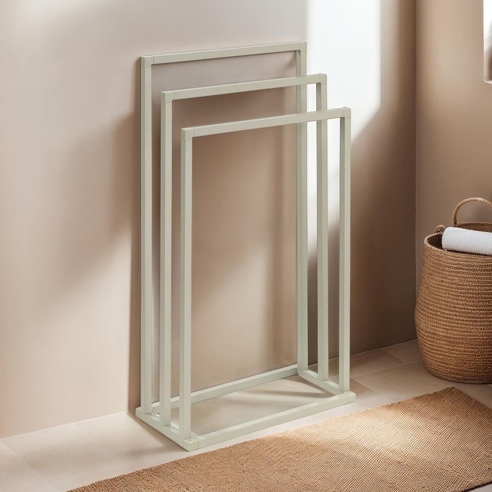 IDIMEX Handtuchständer KUNO, Handtuchhalter ohne Bohren, freistehend mit 3 günstig online kaufen