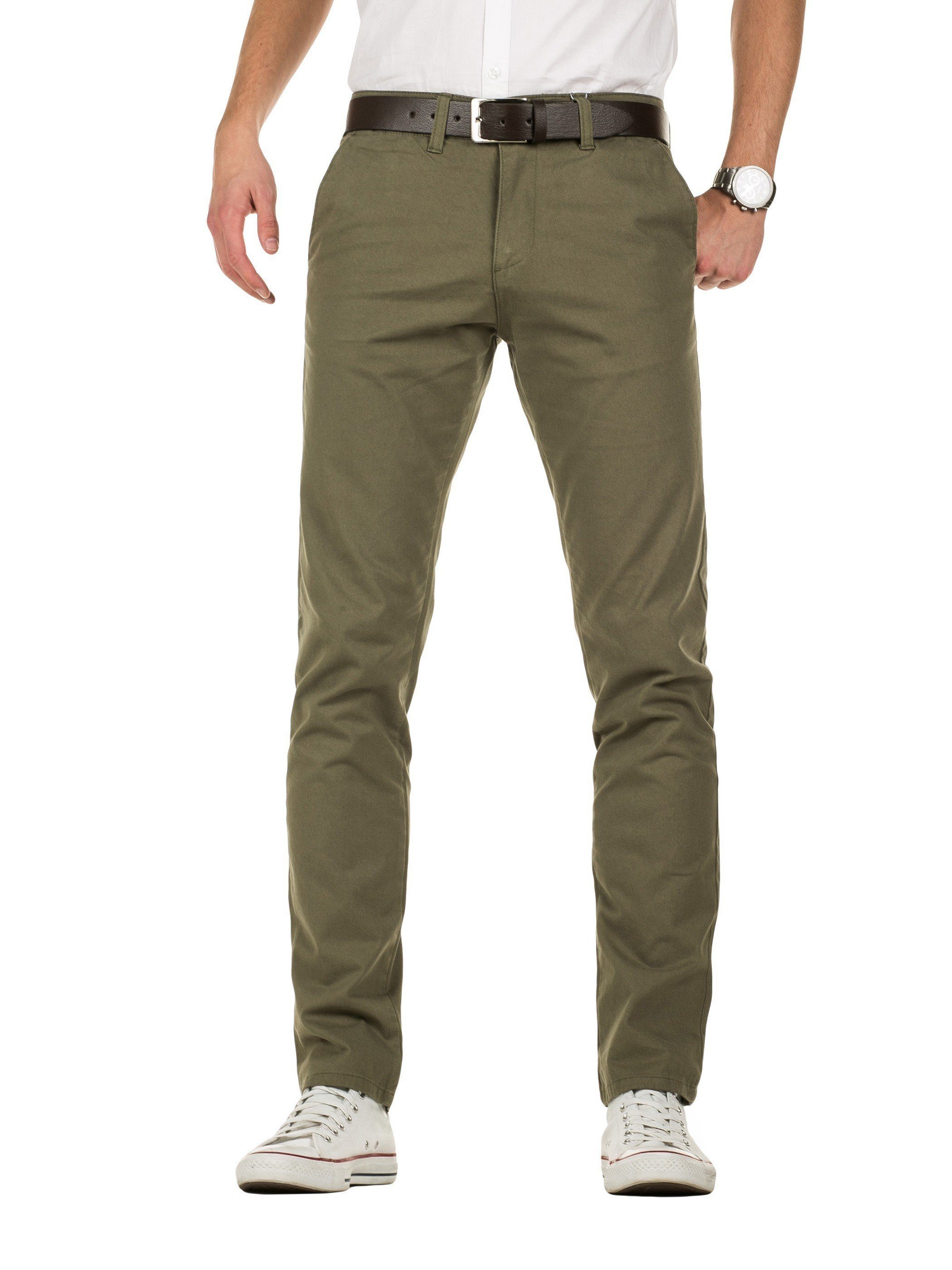 Yazubi Chinohose Kyle Chino-Hose mit Gürtel günstig online kaufen