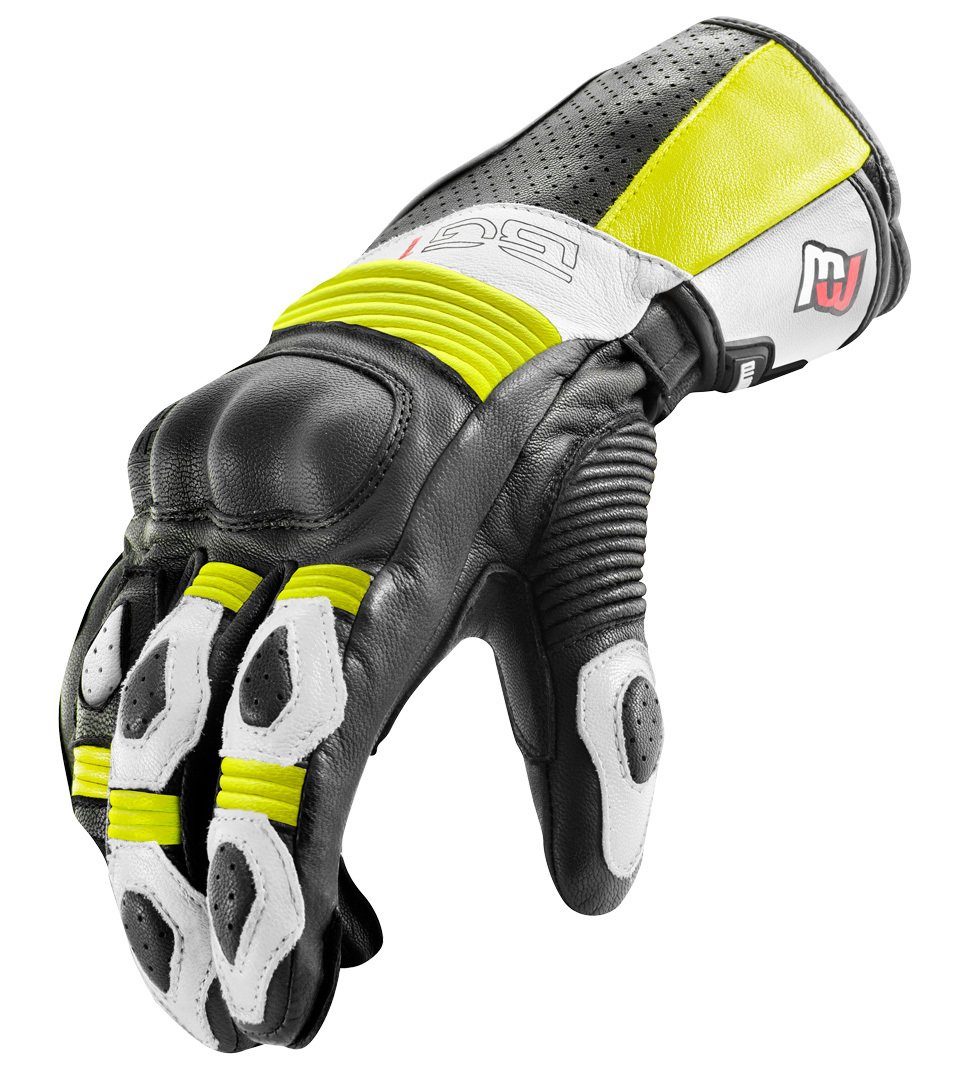 Bogotto Motorradhandschuhe Sprint perforierte Black/Neon Motorradhandschuhe