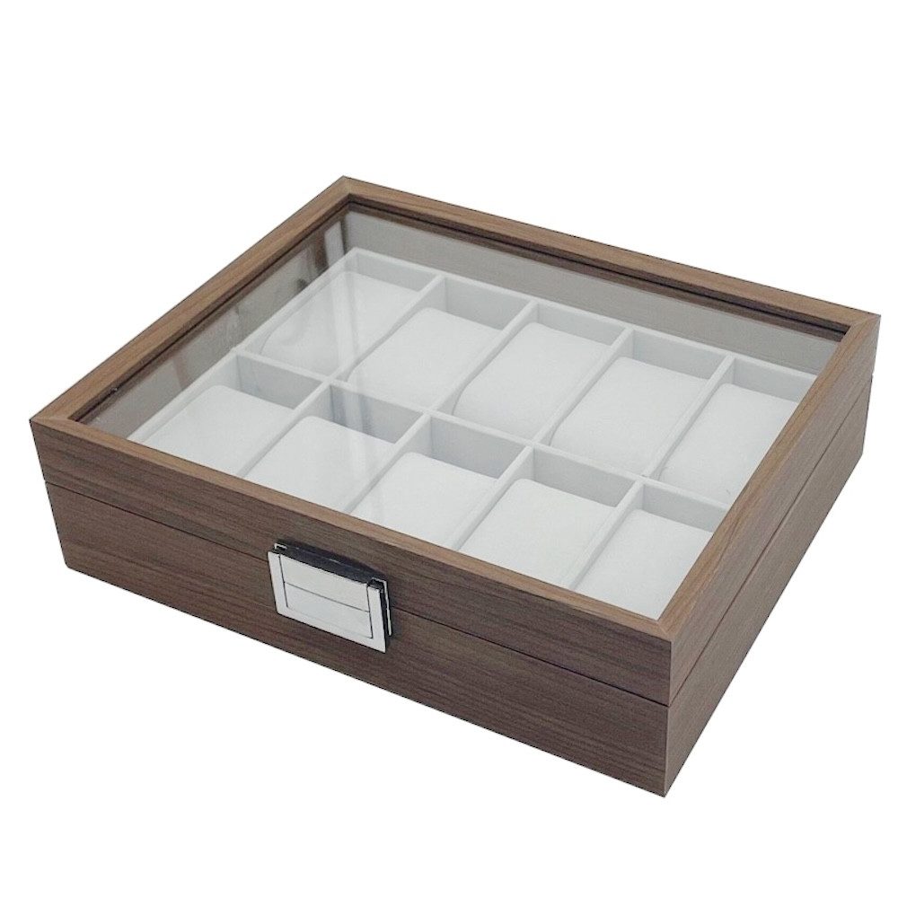 mixed24 Schmuckkasten Holz Uhrenkoffer für 10 günstig online kaufen