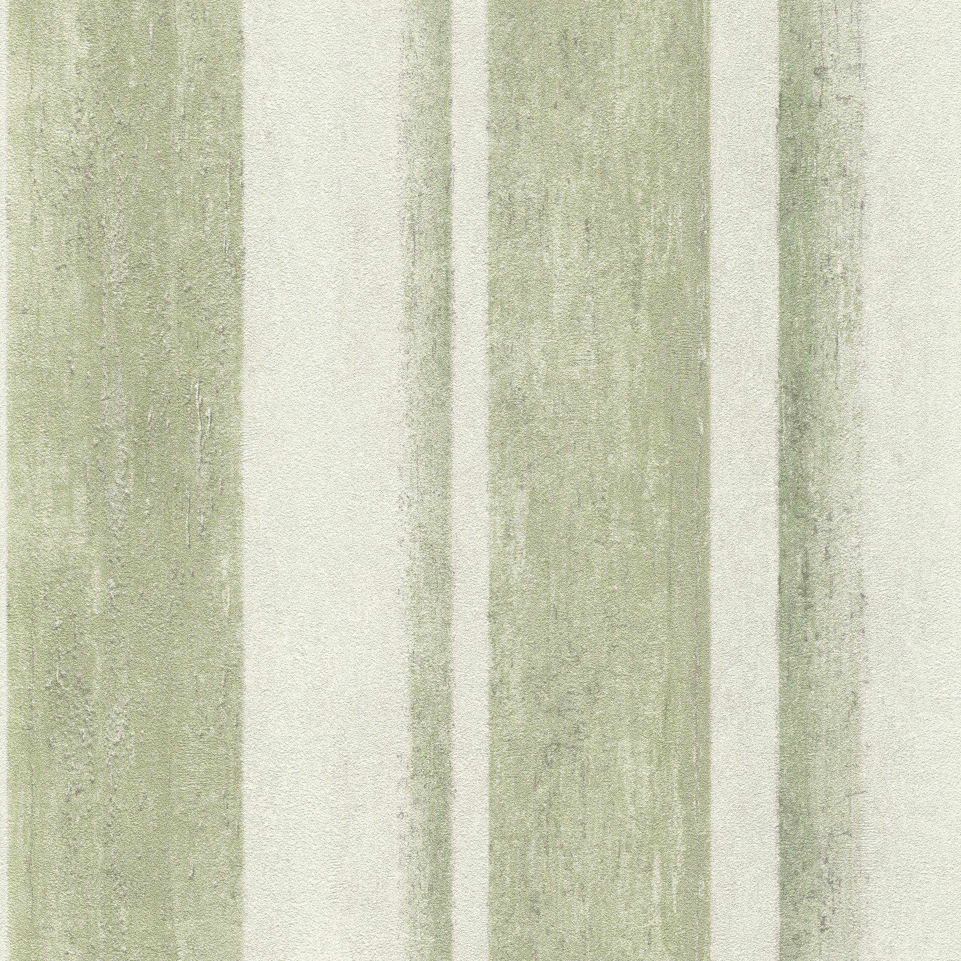 Rasch Vliestapete Linares, Streifen, (1 St), gut lichtbeständig, hochwaschbeständig grün/weiß