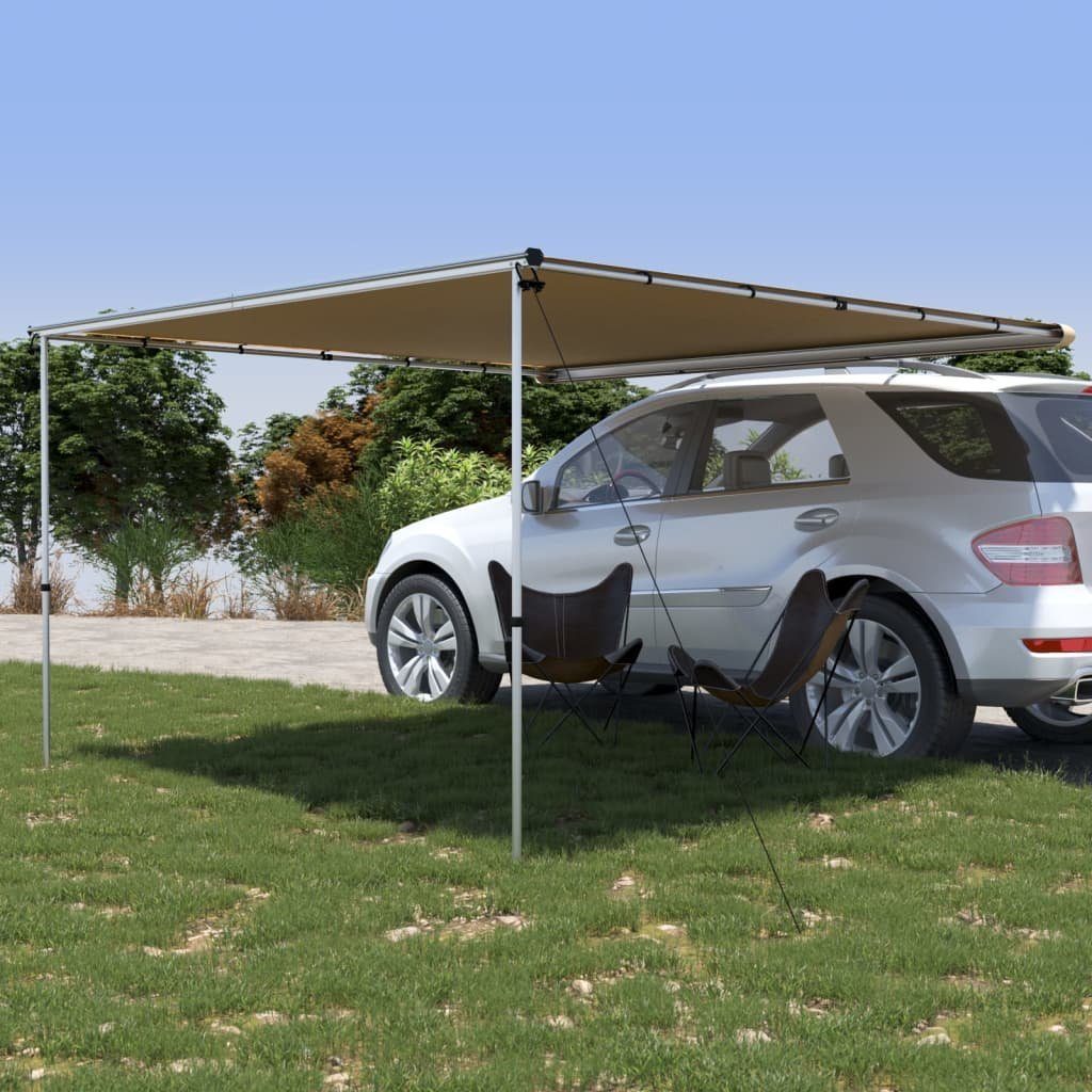 vidaXL Kuppelzelt Wohnwagen-Markise 3x3x2,15 m m Beige, (1 tlg)