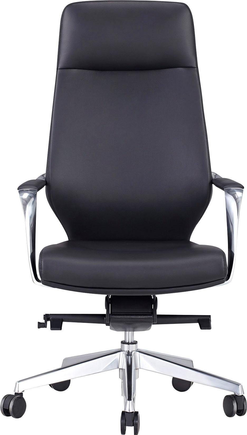 SalesFever Drehstuhl mit Stil und Komfort, Ergonomischer Bürostuhl mit pflegeleichtem Kunstlederbezug