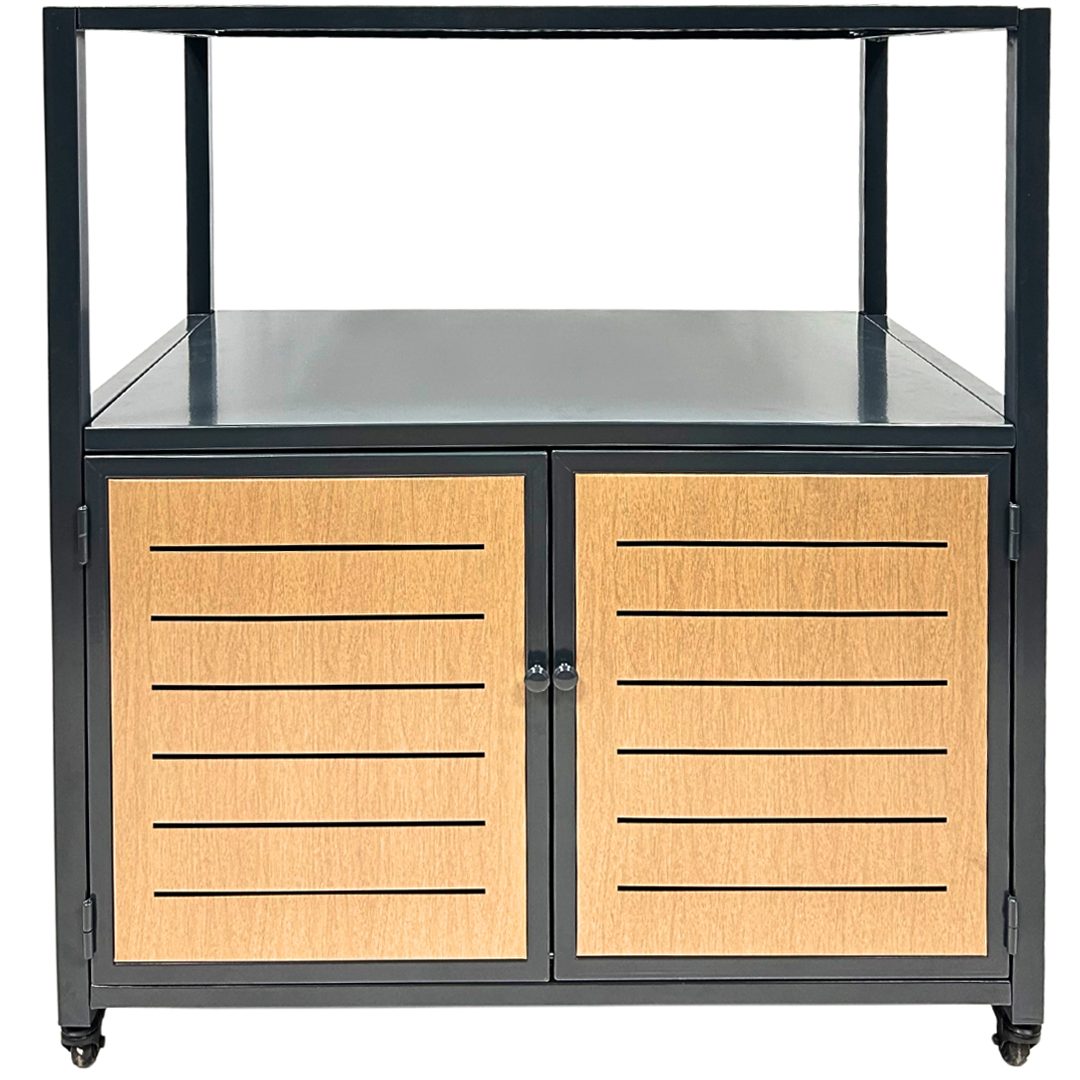 abc HOME Outdoor-Küche Küchenwagen Industrial mit Gasfach, fahrbar, verzinkt, Verzinkter & pulverbeschichteter Stahl