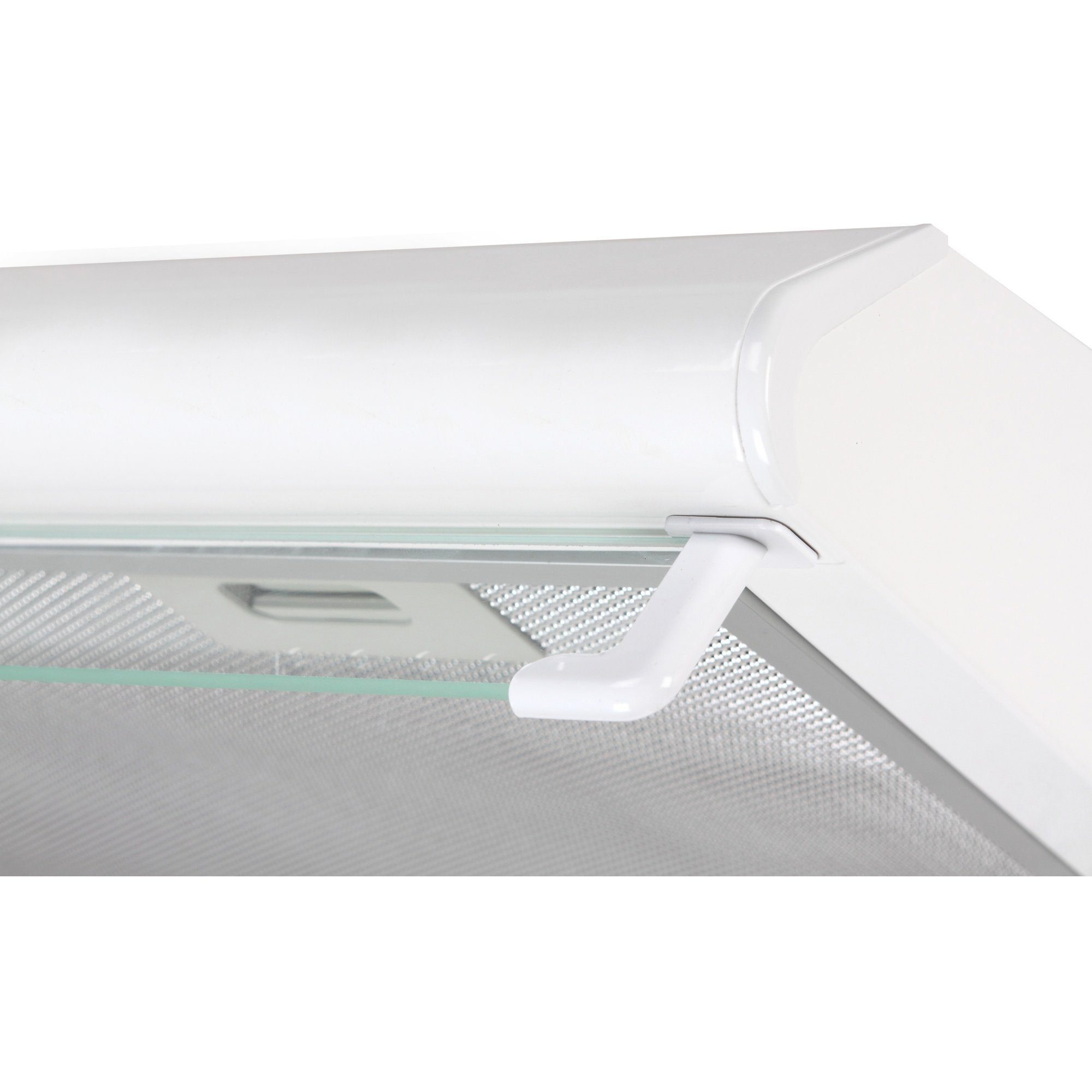 GURARI Wandhaube GCH F 590 60 WH+Kohlefilter GCH F 590 60 WH+Kohlefilter, Einbau Dunstabzugshaube 60 cm, 250m³/h, mit Glas, LED