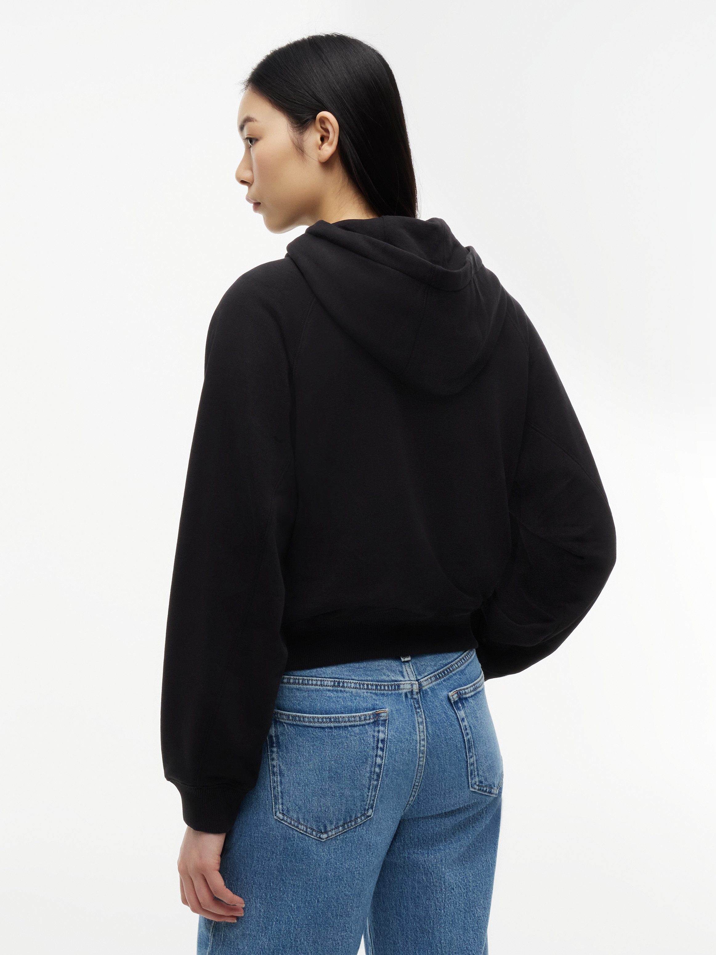 Tommy Jeans Kapuzensweatshirt TJW SCRIPT RAGLAN HOODIE Baumwollmischung, Kängurutasche