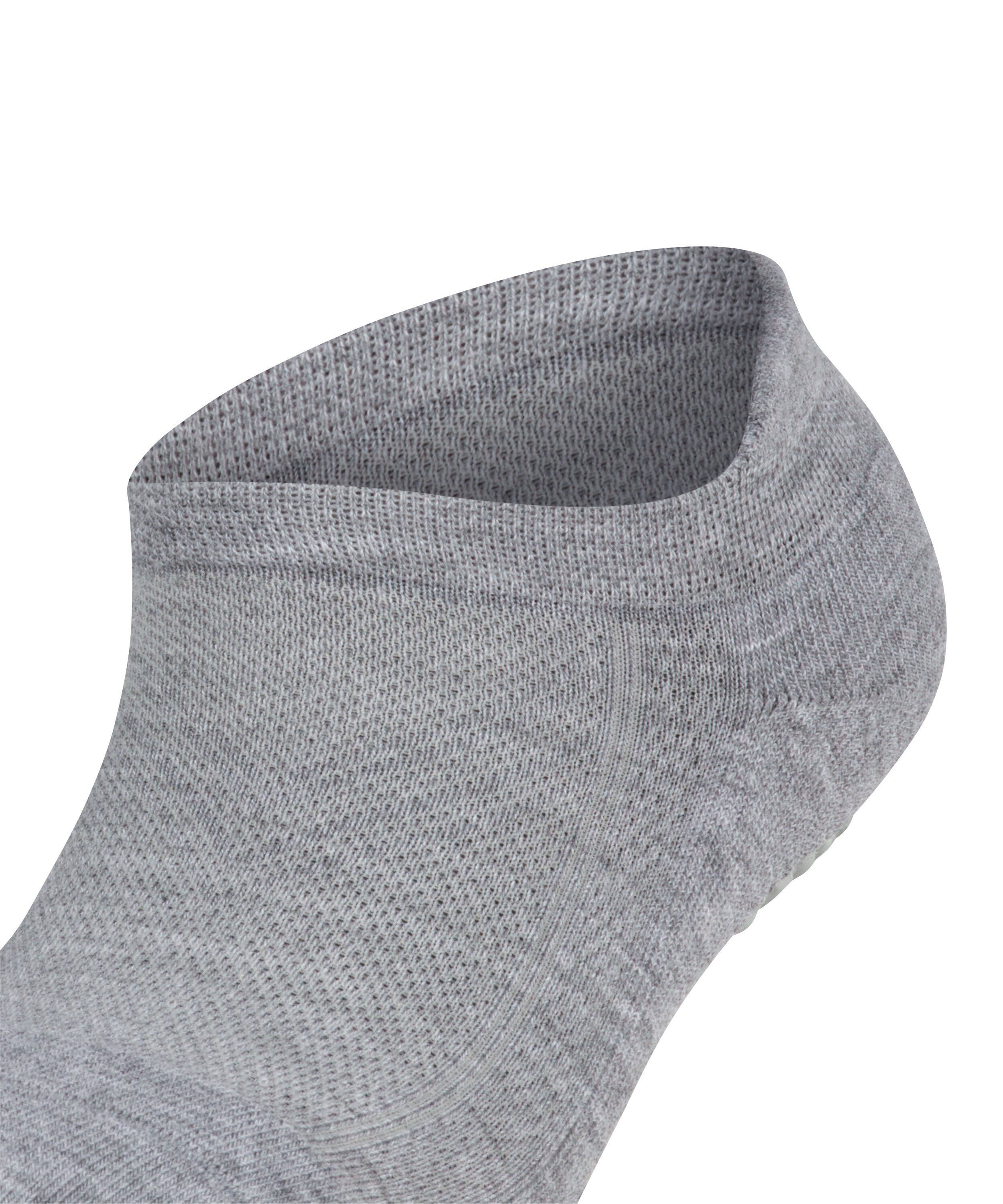 FALKE Sneakersocken Noppendruck Sohle (1-Paar) rutschhemmendem Kick mit der grey (3775) light Cool auf mel