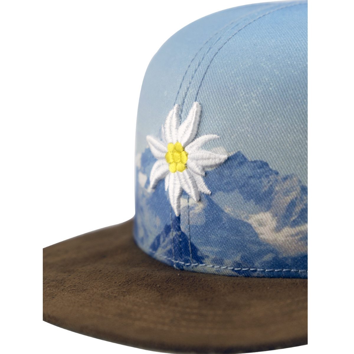 Bavarian Caps Snapback Cap Bavarian Caps Edelweiß Bergliebe Snapback Cap One Size hellblau (Snapback)