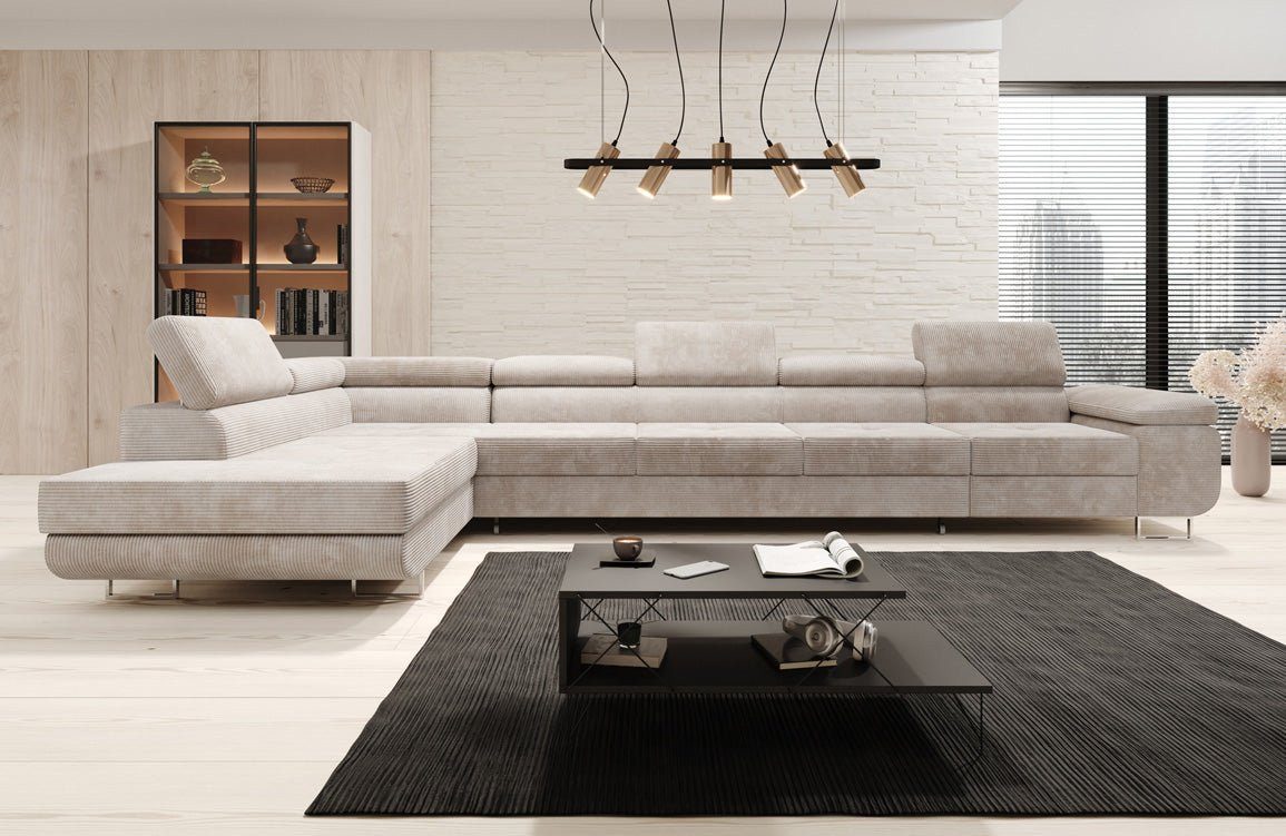 Luxusbetten24 Schlafsofa Designer Sofa Maxi in Cord, mit Schlaffunktion und günstig online kaufen