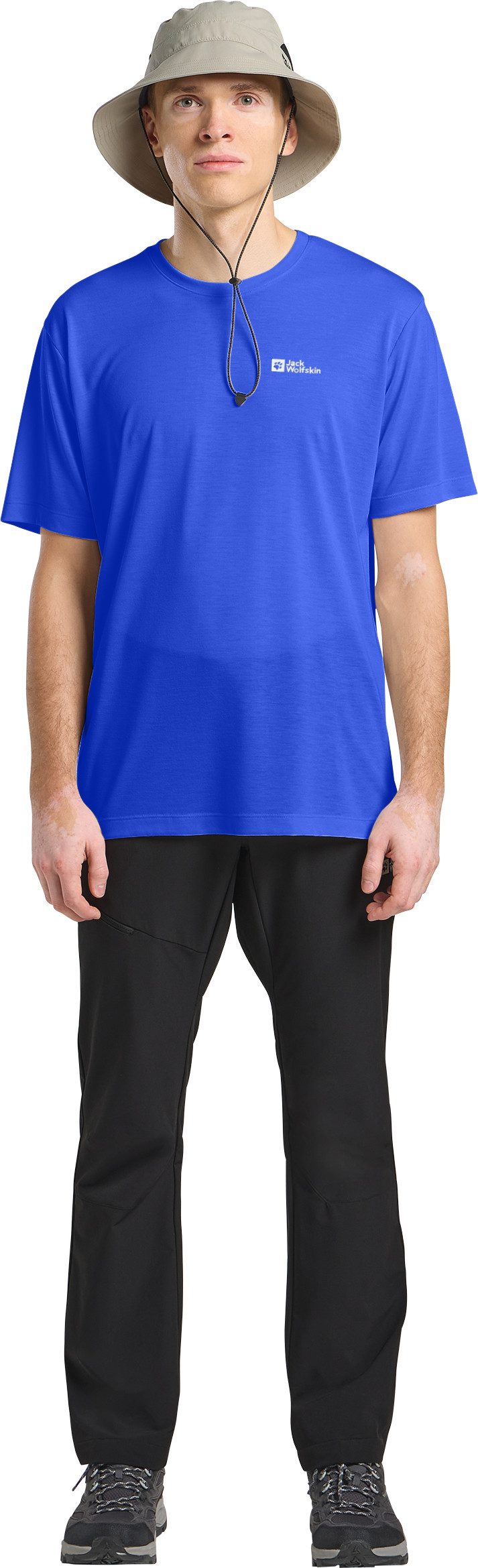 Jack Wolfskin Funktionsshirt VONNAN S/S T M mit atmungsaktivem TEXADRI SINGLE JERSEY ANTI ODOUR-Gewebe