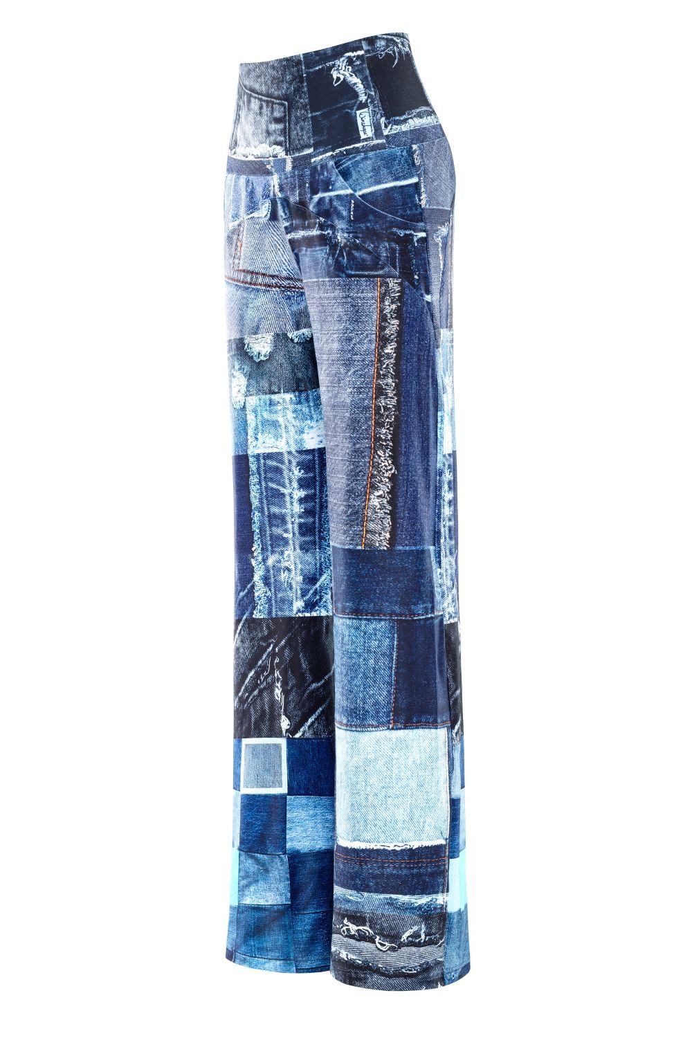 Winshape Sporthose Functional Comfort Wide Leg Pants CUL105C mit Patchwork-Print