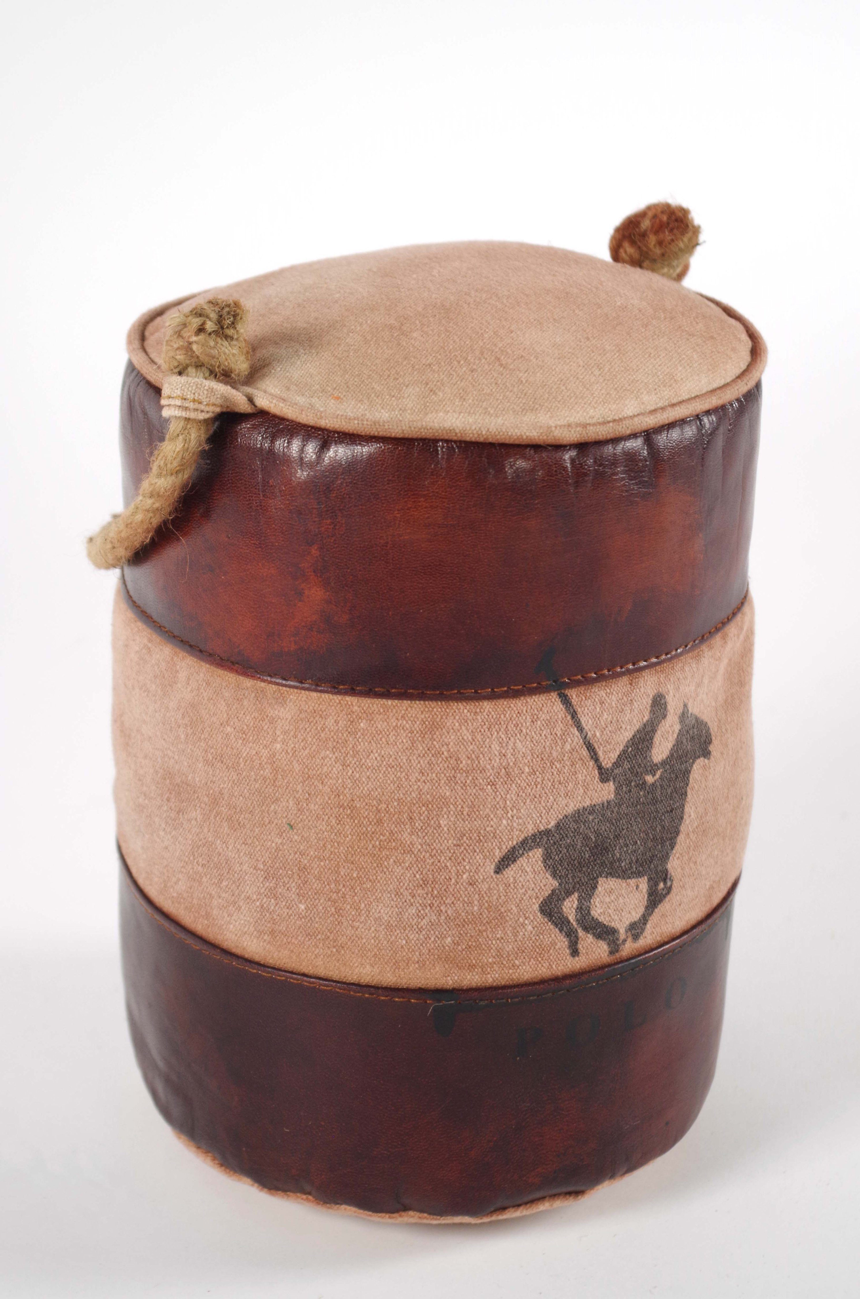 Kobolo Türstopper POLO mit Griff aus Canvas und Leder 26x18cm (1 Stück) günstig online kaufen