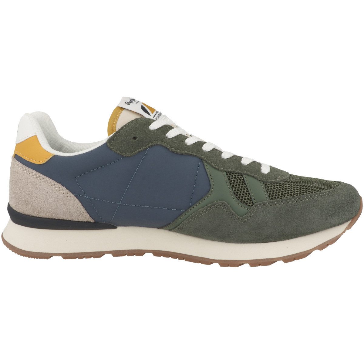 Pepe Jeans Brit Camp Herren Sneaker Turnschuhe, Sportschuhe, Freizeitschuhe, Halbschuhe, Schnürschuhe
