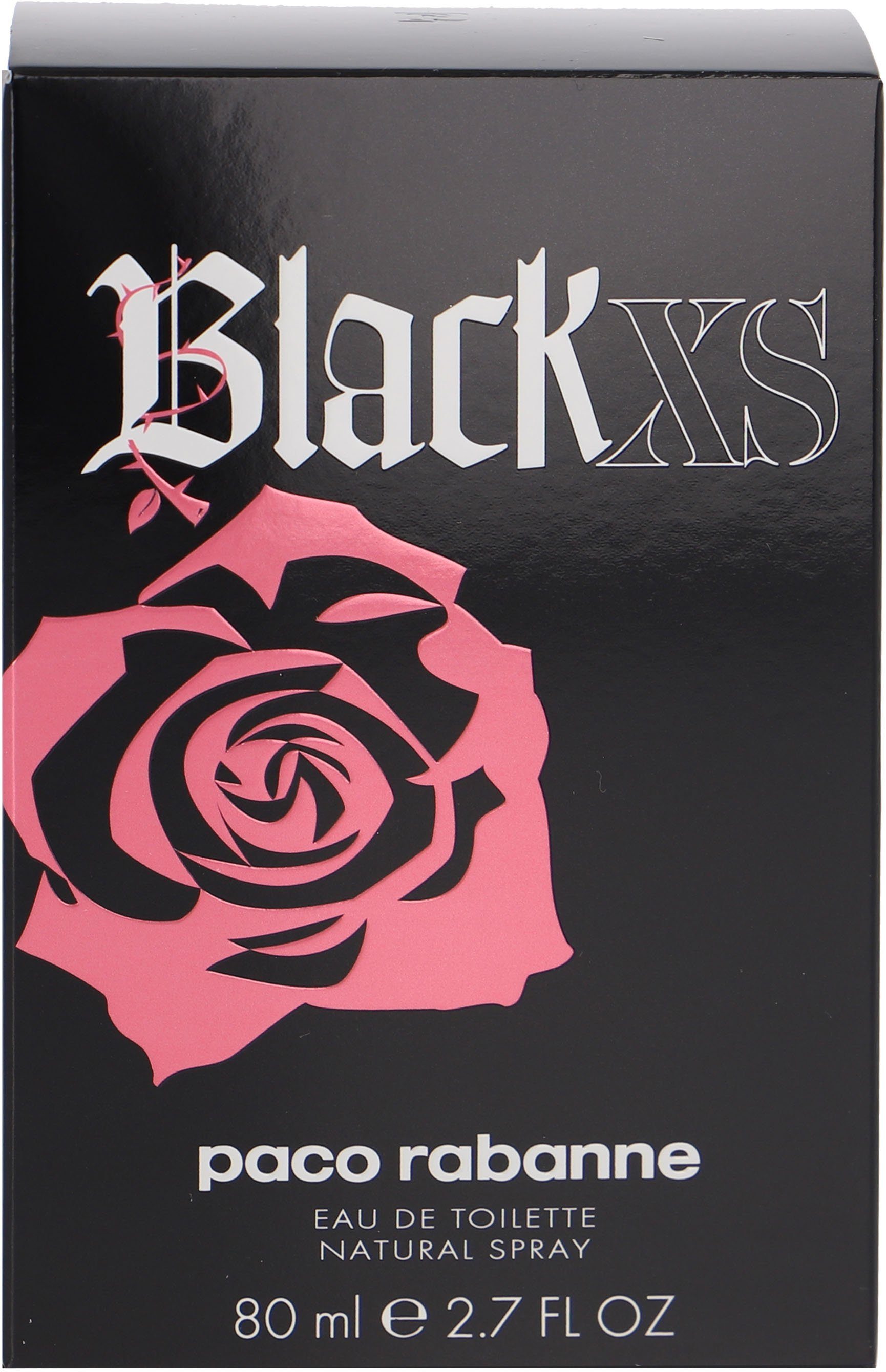 paco rabanne Eau de Toilette Black XS Elle, mit blumig-orientalischer Note