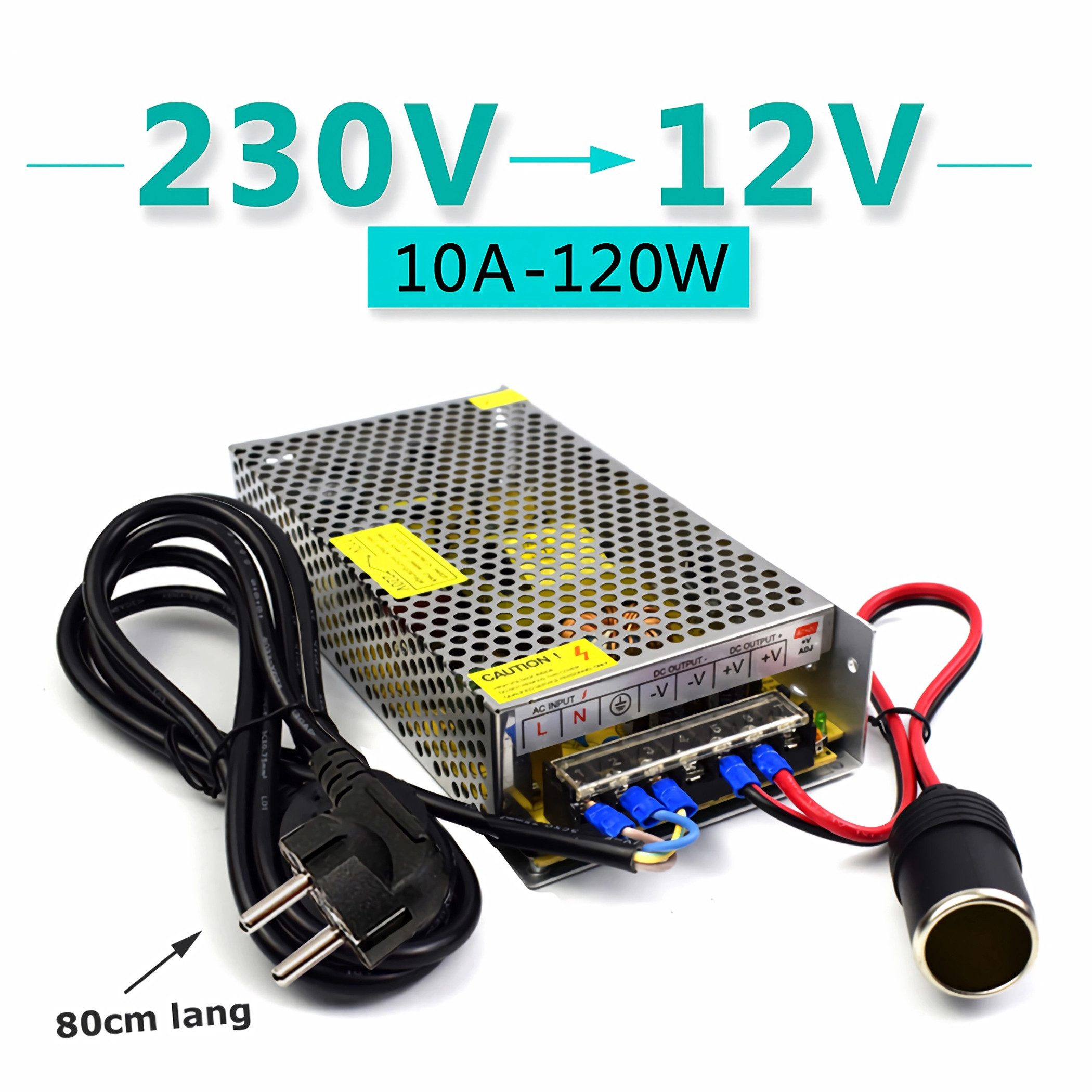 Bolwins C15C AC/DC Einbaunetzteil Schaltnetzteil Netzteil 230V zu 12V 10A 120W AC/DC-Einbaunetzteil (AC/DC Spannungswandler 230V auf 12V)
