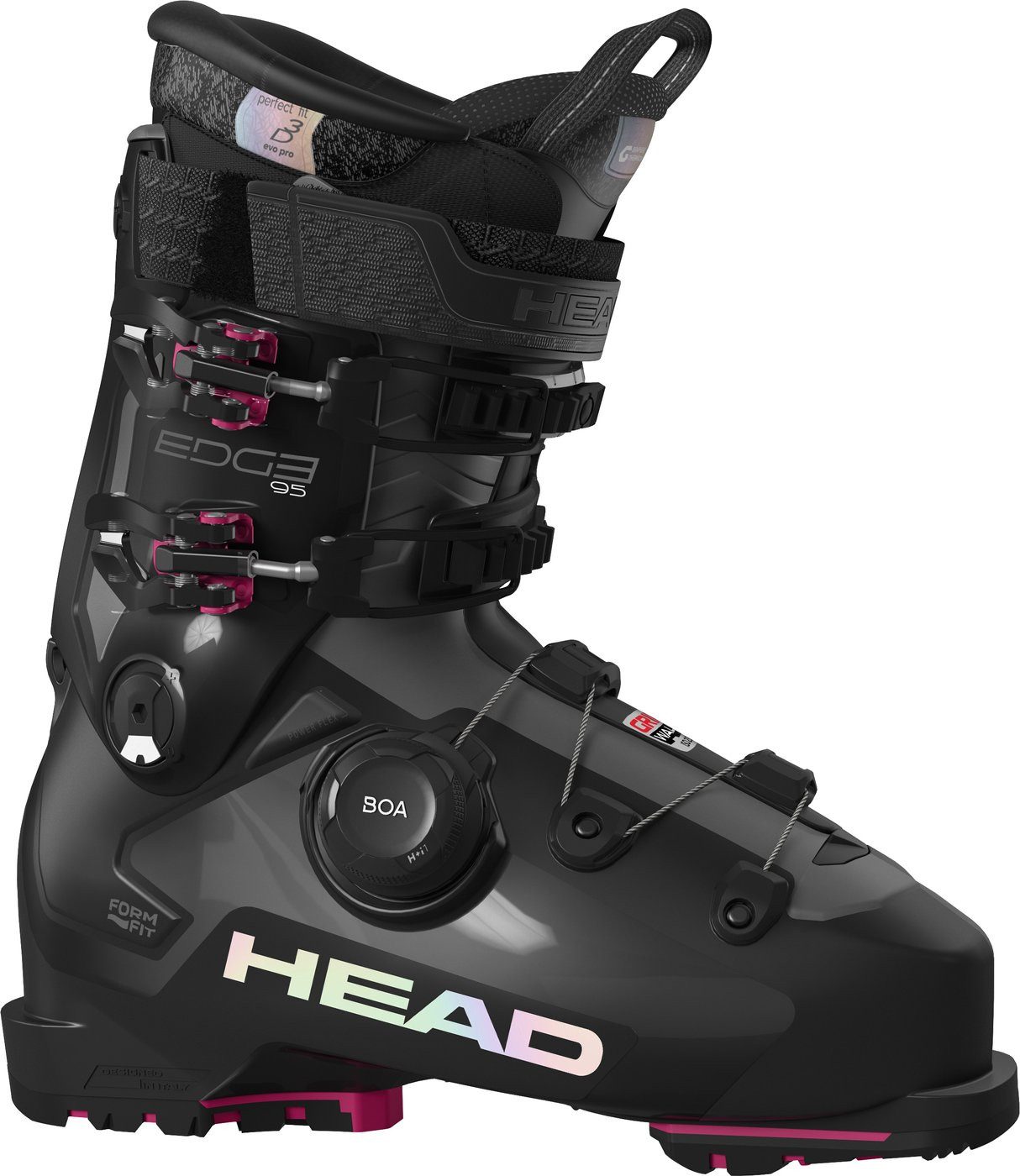 Head EDGE 95 W HV GW BOA BLACK-FUCHSIA - Skischuh