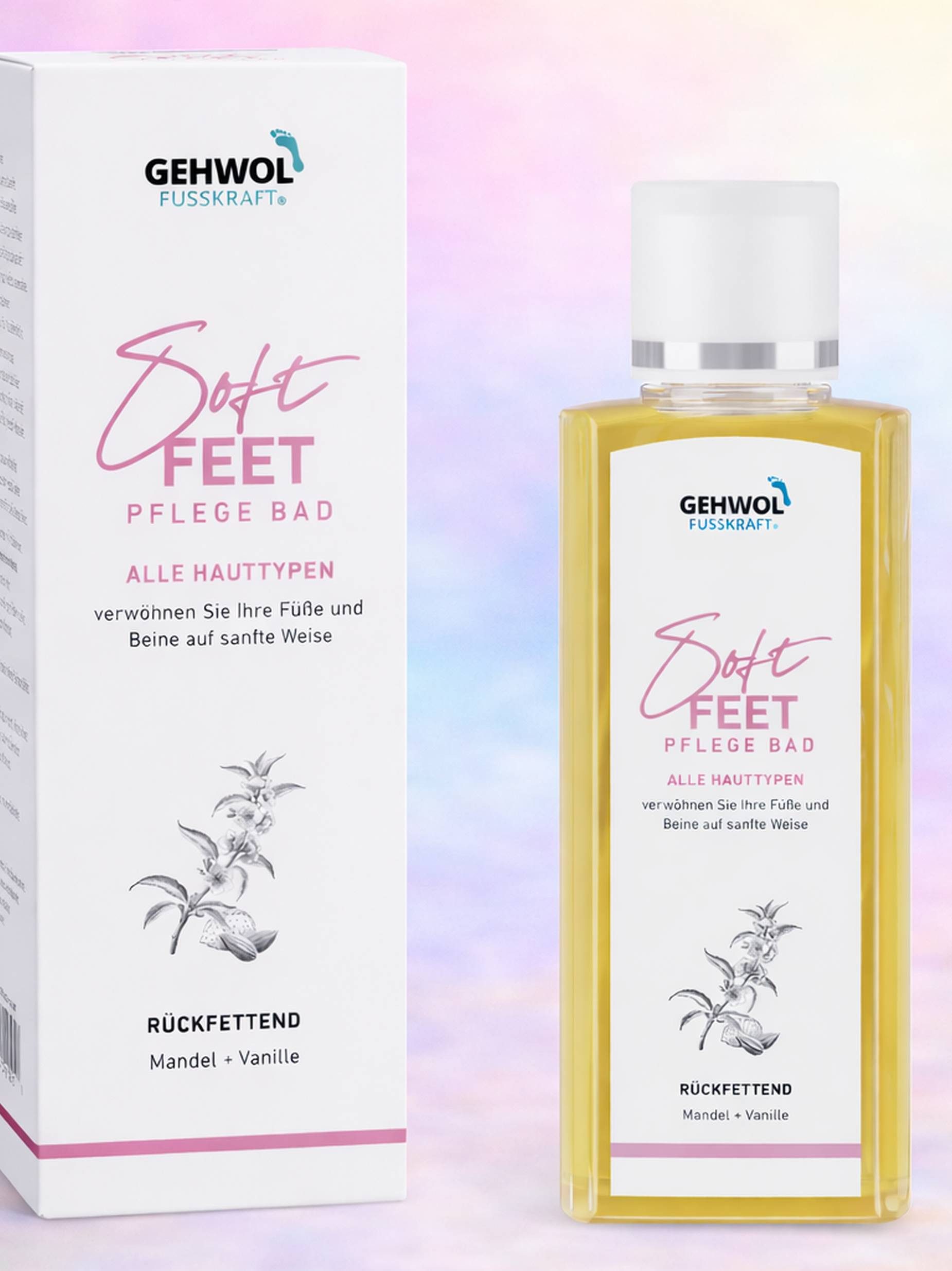 Eduard Gerlach GmbH Fußbädersalz Soft Feet Pflegebad Fußbad mit Mandelöl und Vanille 200 ml Packung