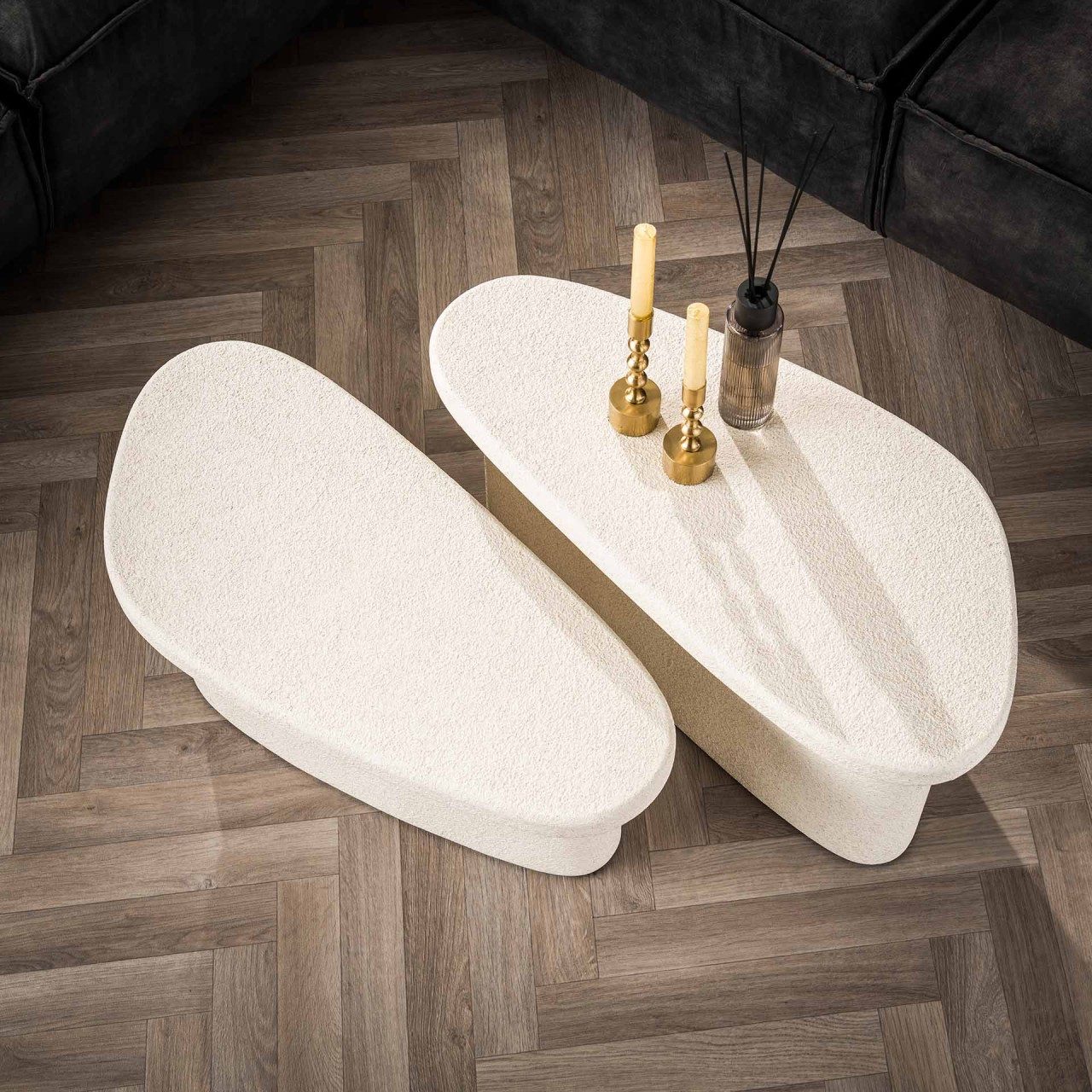 Vintagehaus Couchtisch Beistelltisch 2er Set Stone günstig online kaufen