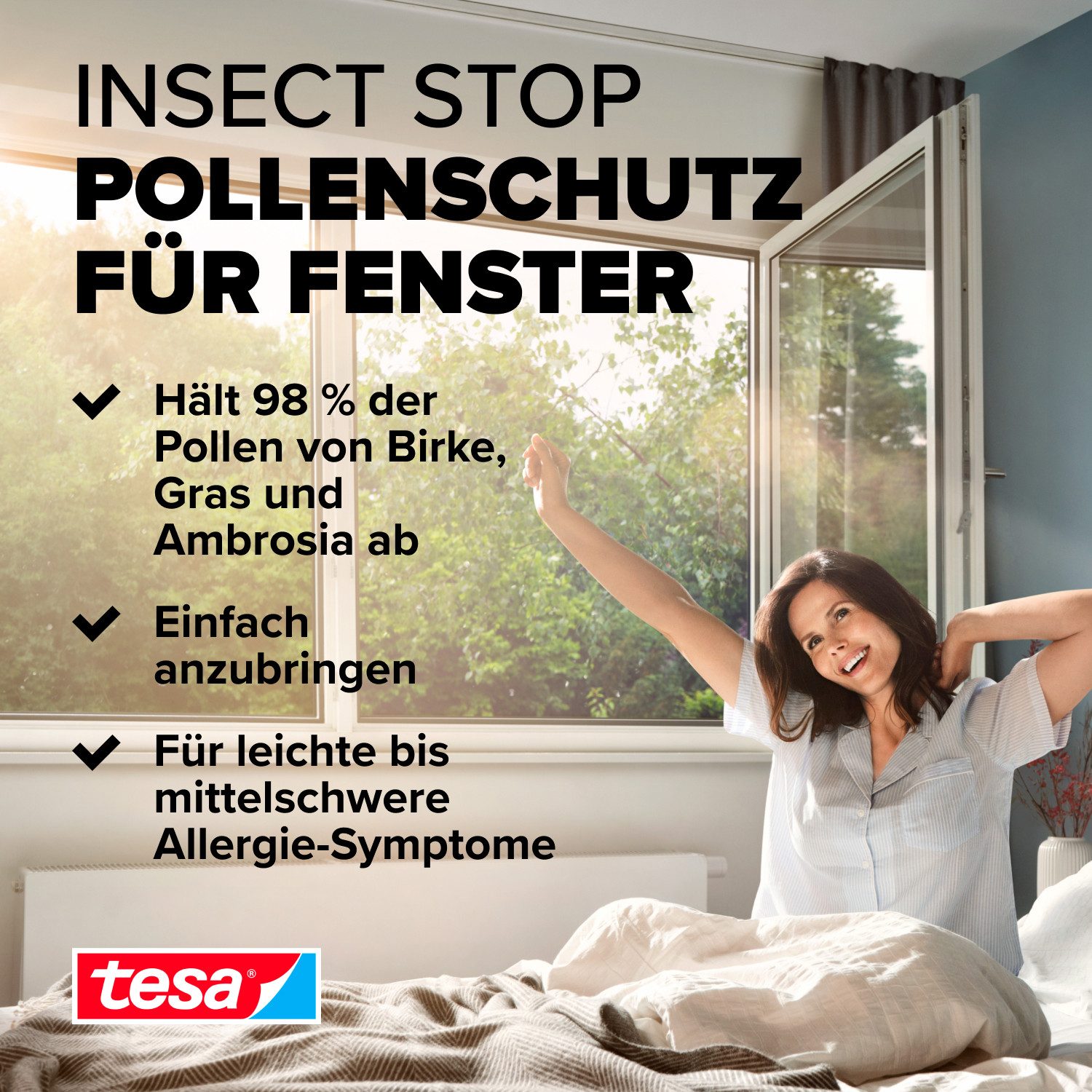 tesa Pollenschutzgitter Pollenschutzgitter für Fenster - günstig online kaufen