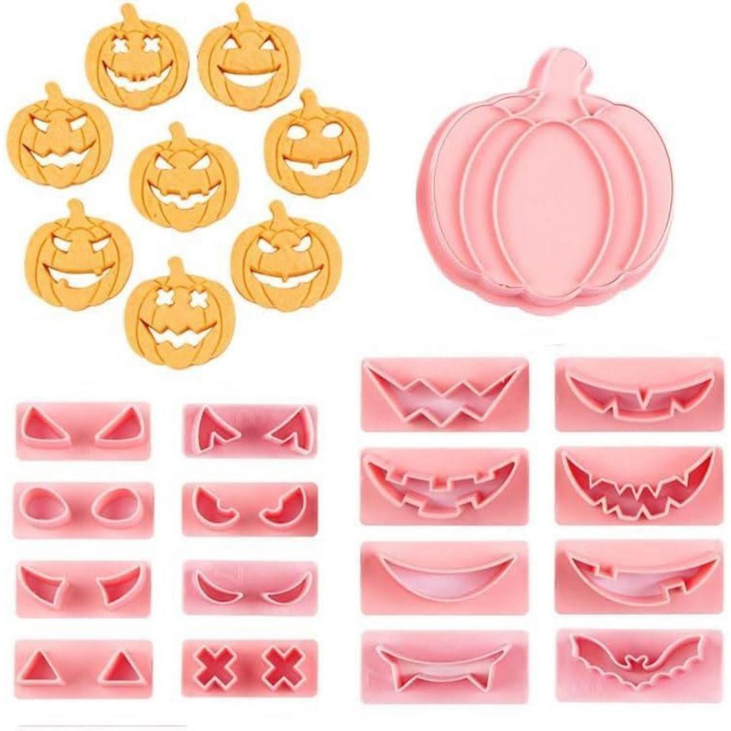 LuxusKollektion Ausstechform Halloween Keksausstecher 18-teilig, Kunststoff, (18-St)