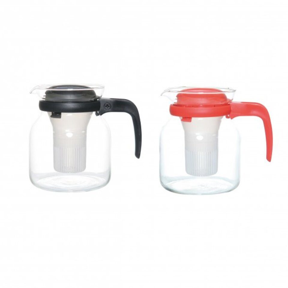 Teekanne Teekanne, mit Sieb, ca. 1,2 l, Glas + PP