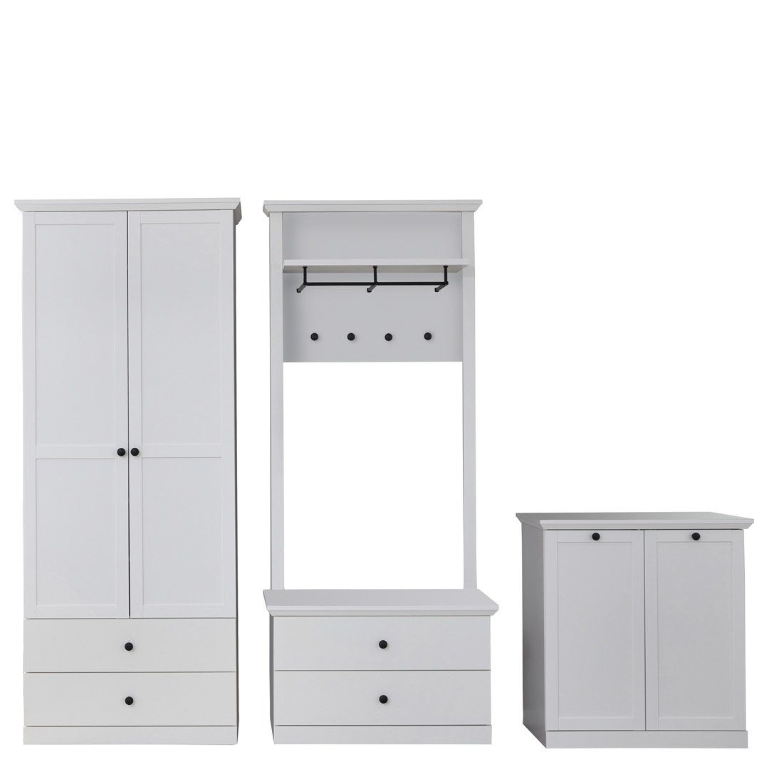 BrandsonBaxter x 200 cm Kleiderschrank 273 weiß. ebuy24 Garderobenmöbel