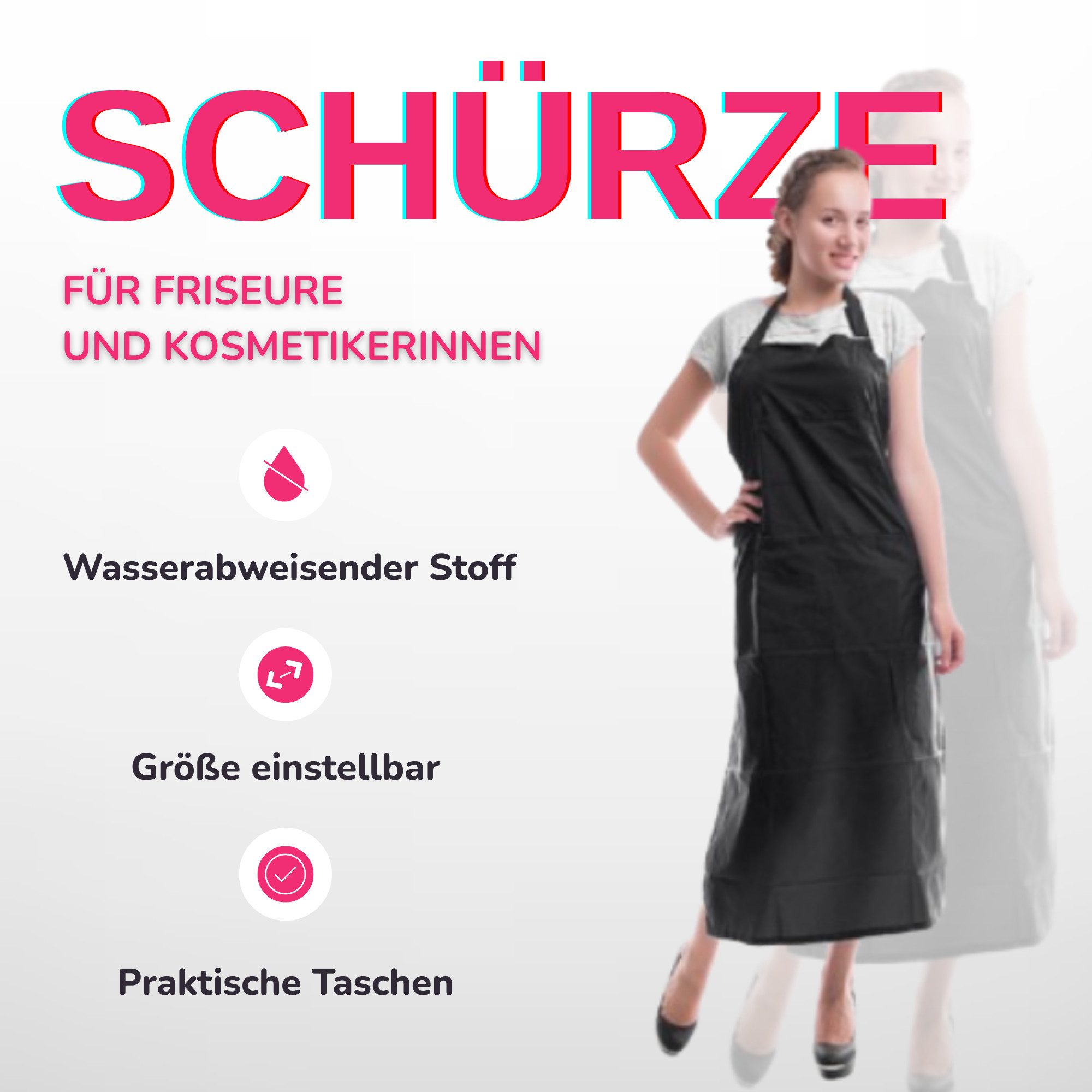 STM Company Kittelschürze Best+ Damenschürze für Beauty-Profis, Extra lange günstig online kaufen