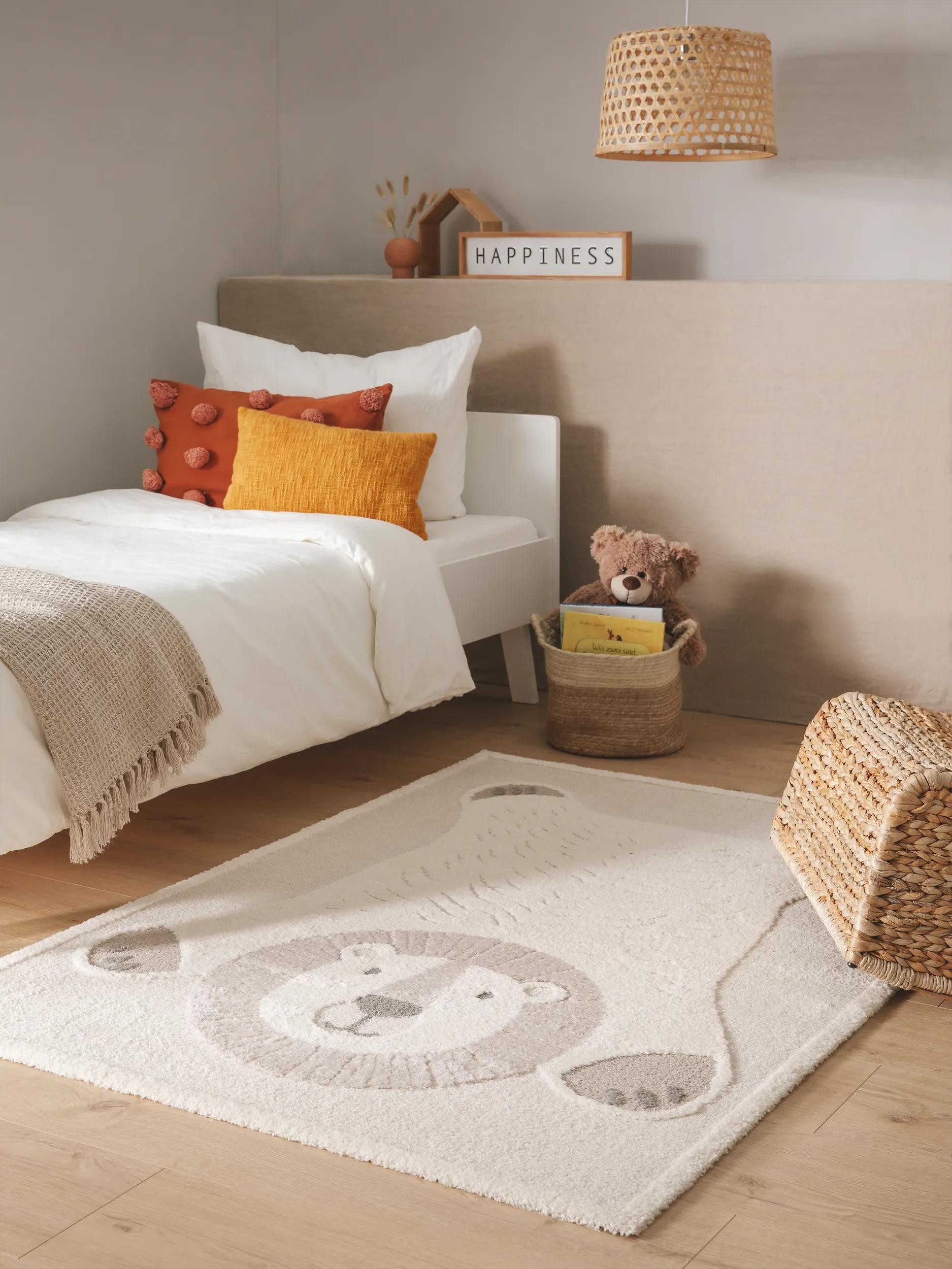 benuta Kinderteppich Eve, rechteckig, Höhe: 11 mm, Teppich Wohnzimmer, Schlafzimmer, Esszimmer, Flur, Kunstfaser, Cozy
