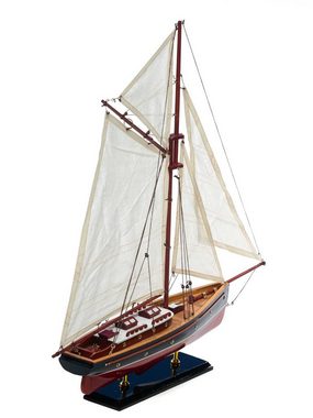Aubaho Modellboot Modellschiff Segelyacht Yacht Schiff Boot Segelschiff Holz Maritim kei